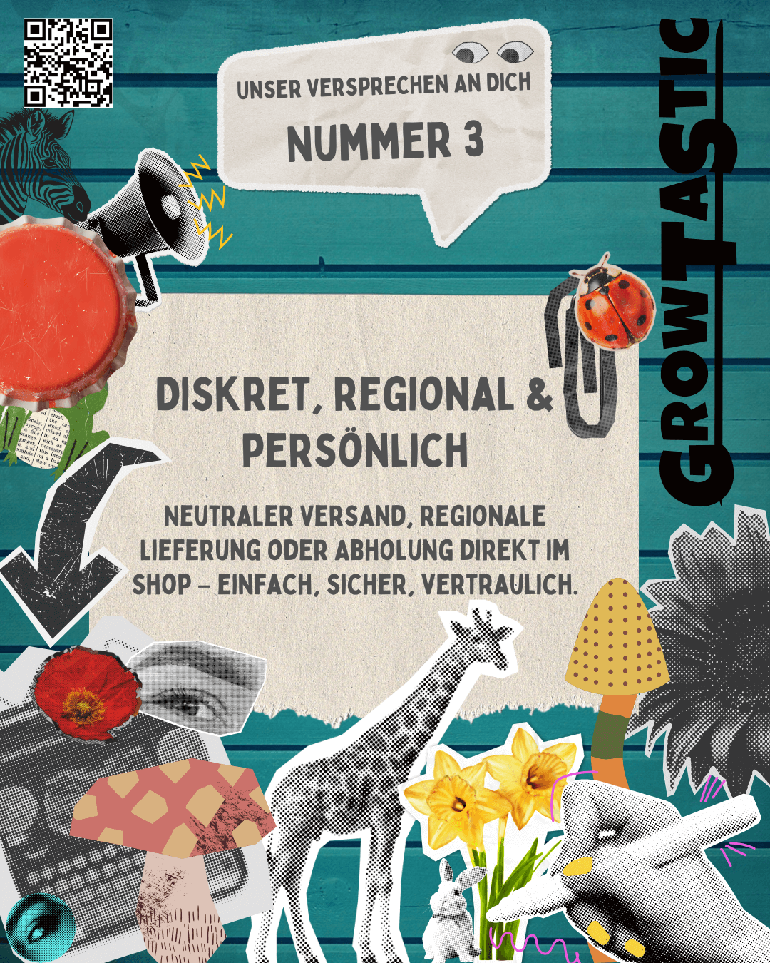 3/4 Diskret, regional & persönlich – deine Privatsache bleibt privat, sicheres Versprechen für Kunden.