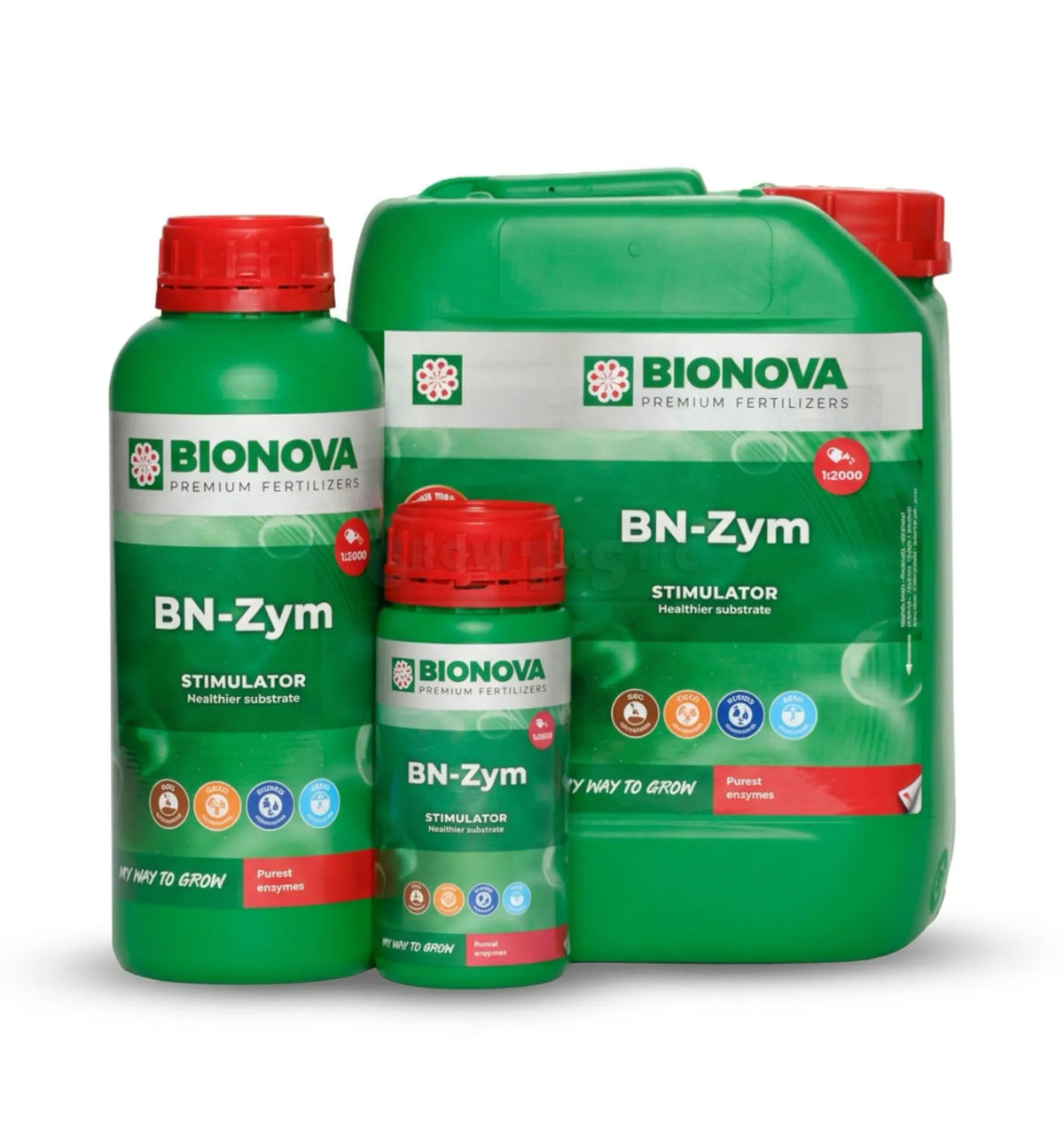 Bionova BN-Zym Dünger in 1-Liter-Behälter, flüssiges Pflanzenwachstumsmittel, für gesunde Pflanzen und Bodenverbesserung