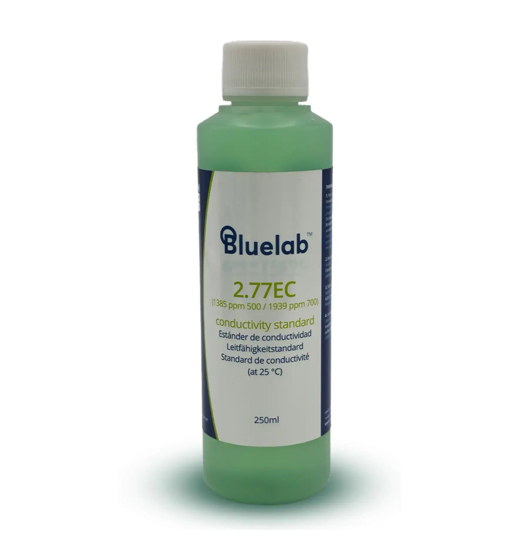 Bluelab 2.77 EC Kalibrierlösung Rückseite
