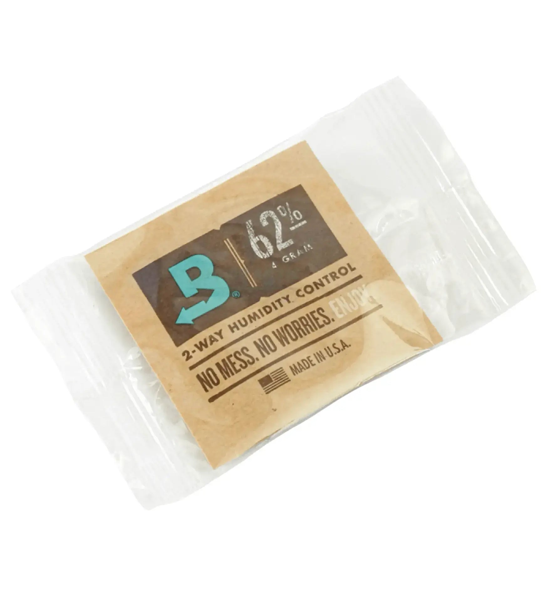 Boveda 62% Humidy Pack für die ideale Luftfeuchtigkeit, schützt vor Schimmel und Austrocknung.