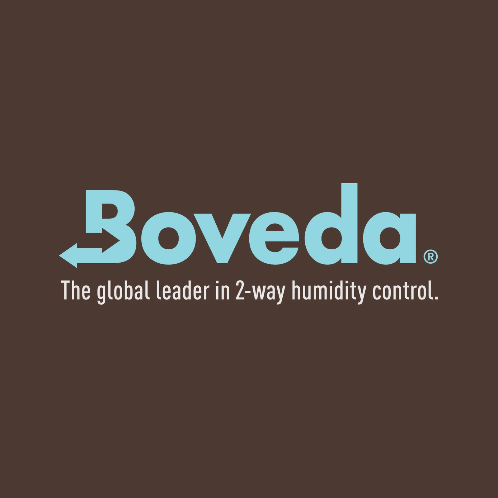 Logo von Boveda, dem weltweiten Marktführer für 2-Wege-Humidity-Control.