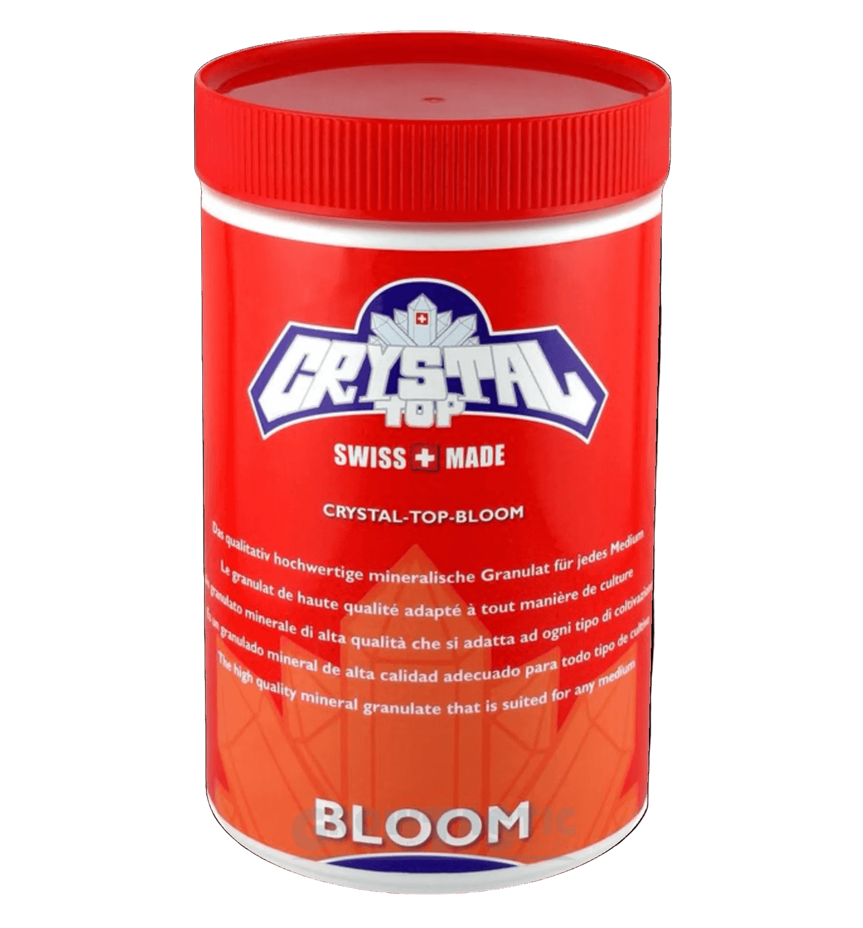 Crystal Top Bloom mineralische Granulatdose für Pflanzen; hochwertig und geeignet für jeden Anbau.