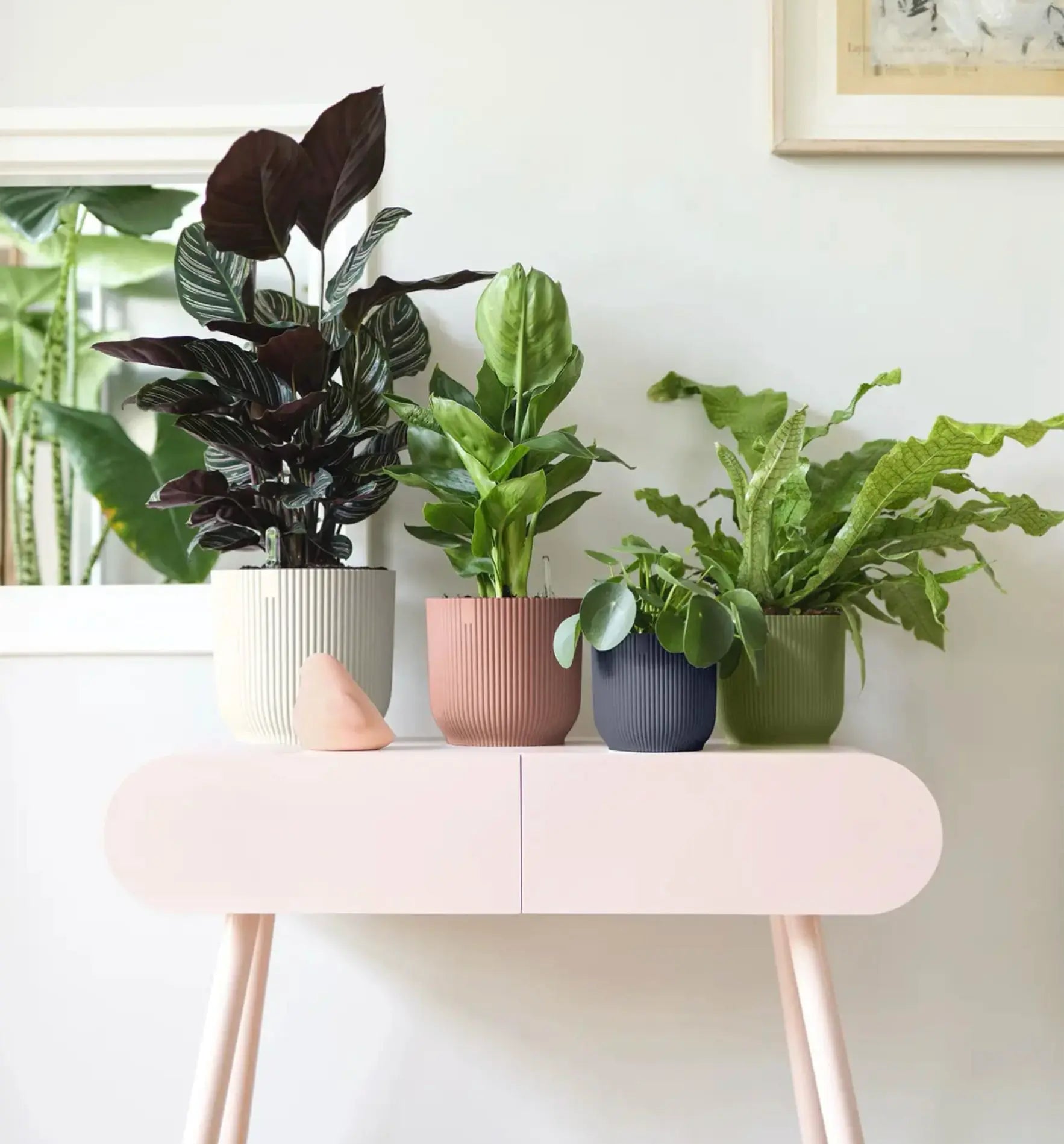 Elho Vibes Fold Pflanztopf aus Kunststoff in modernem Design, ideal zum Bepflanzen und Dekorieren von Innen- und Außenbereichen