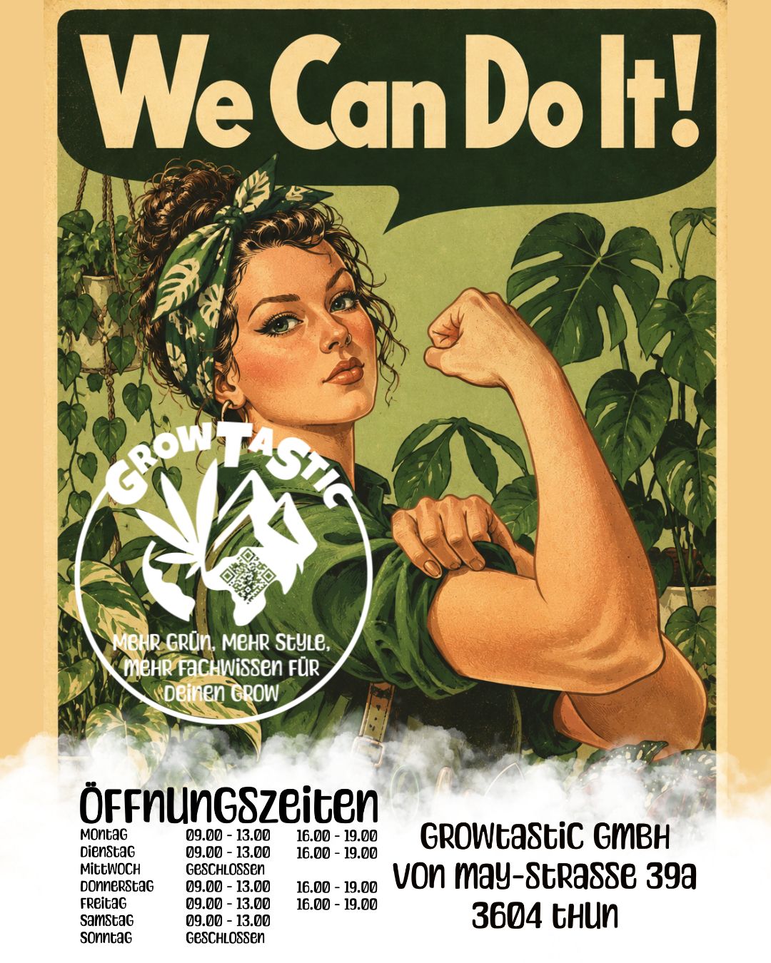 Flyer We Can do it Öffnungszeiten