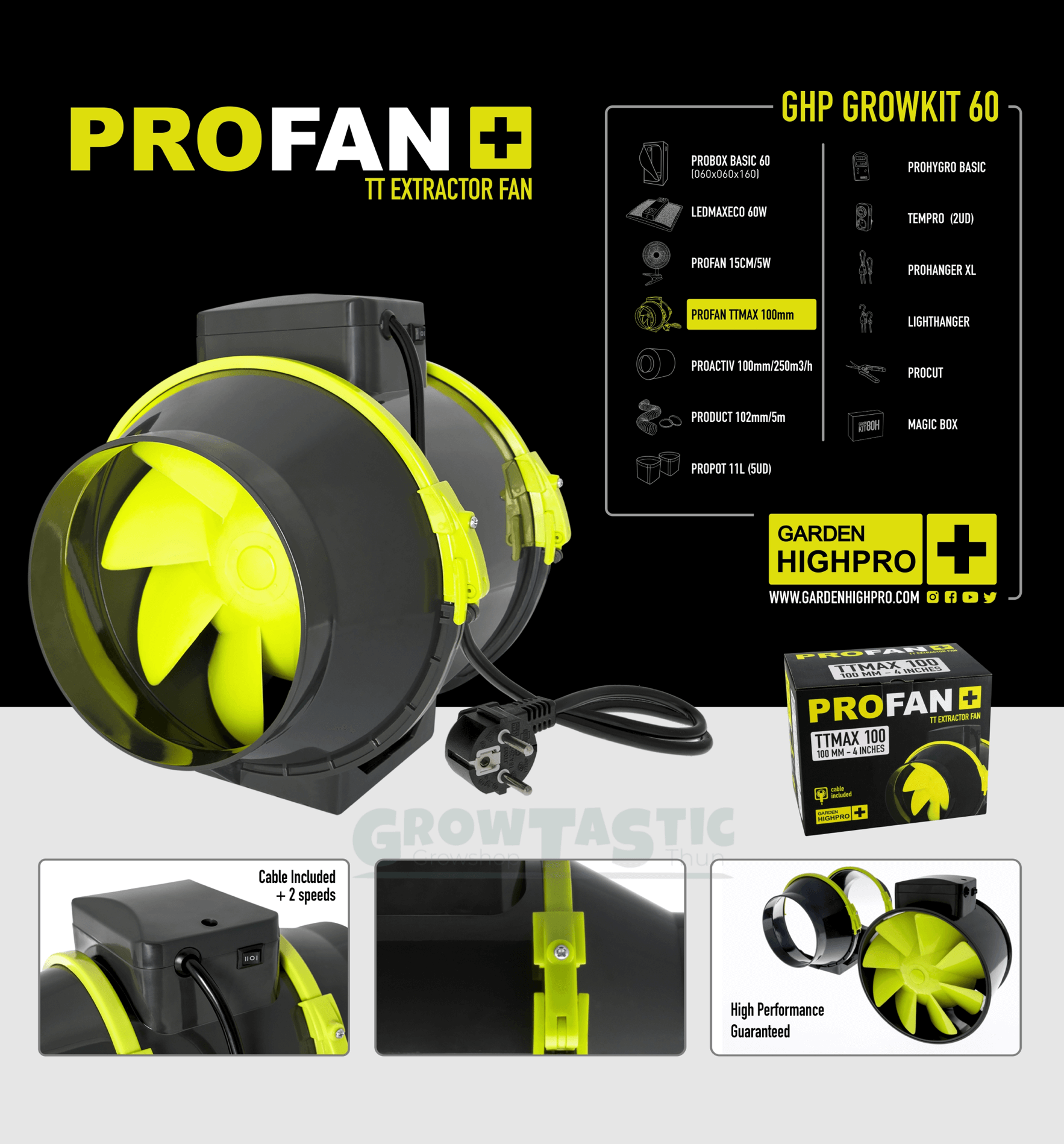 Garden Highpro Komplettset 60 Abluft