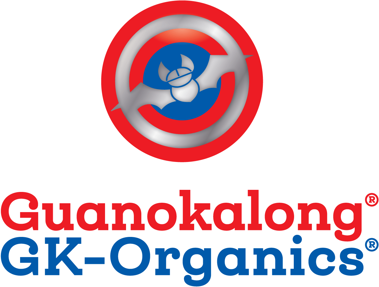 Logo von Guanokalong GK-Organics für Growshops mit wichtigen Informationen.