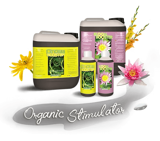 Growshop Produkte: Organische Stimulatoren für Pflanzenwachstum und Blüte.