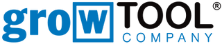 Logo der Growtool Company, das für Growshops konzipierte Werkzeuge hervorhebt.