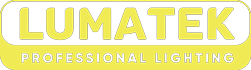 Lumatek Professional Lighting Logo, spezialisiert auf Beleuchtung für Growshops.