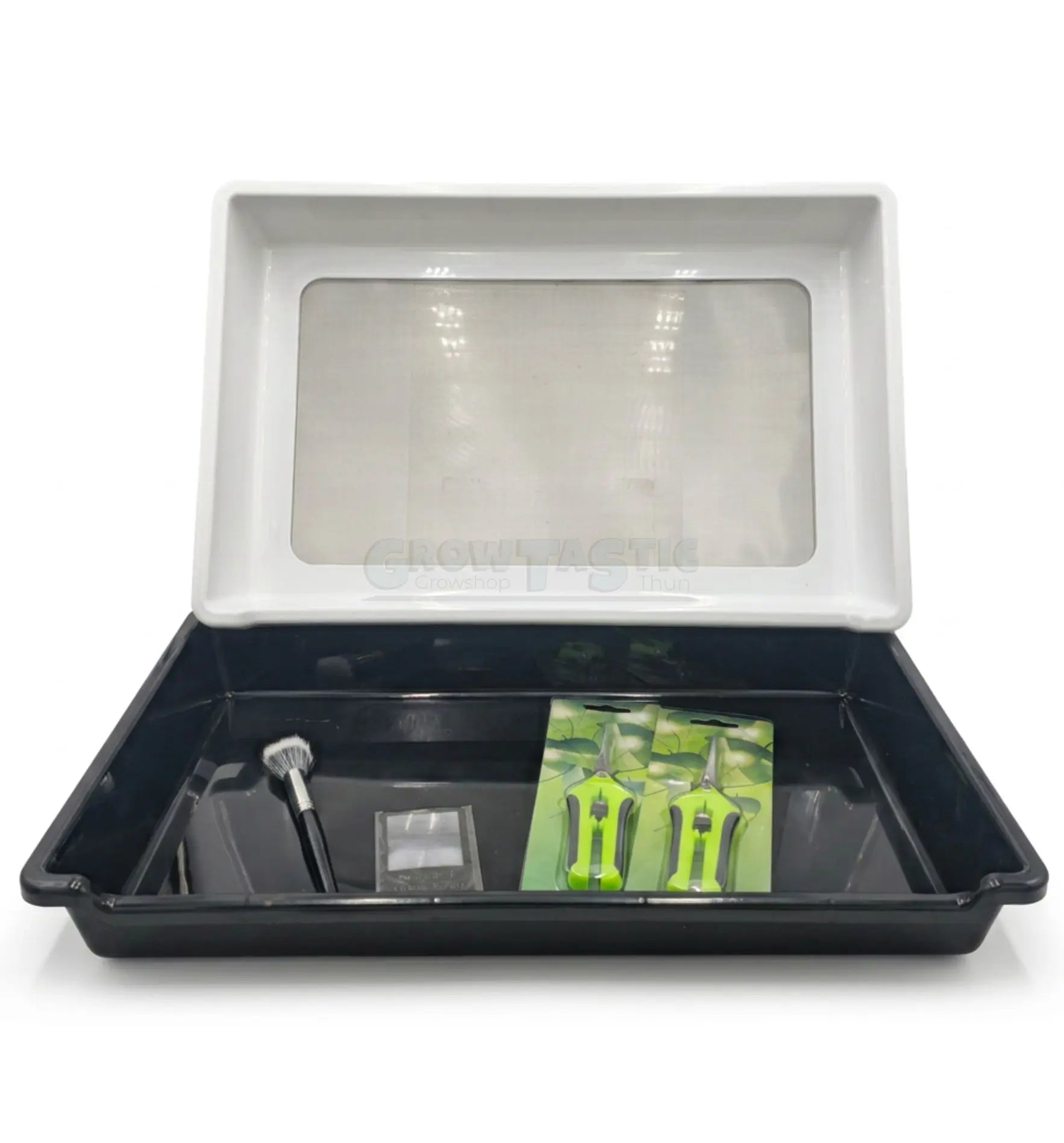 All-in-One Trimming Tray – Komplettes Ernte-Set mit Sieb & Zubehör