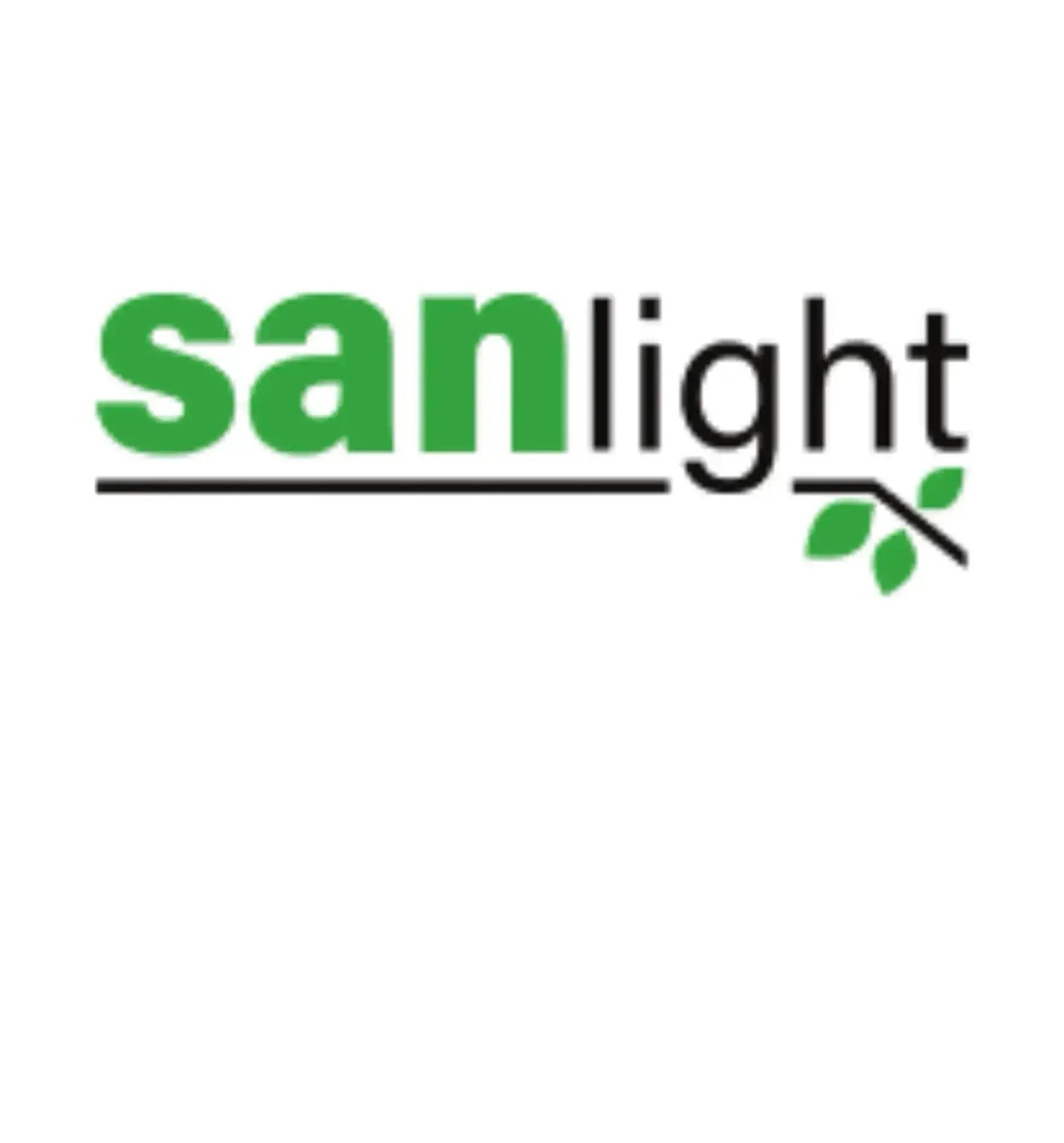 Logo von Sanlight, einem Anbieter von Growshop-Dateien mit Informationen und Logos.