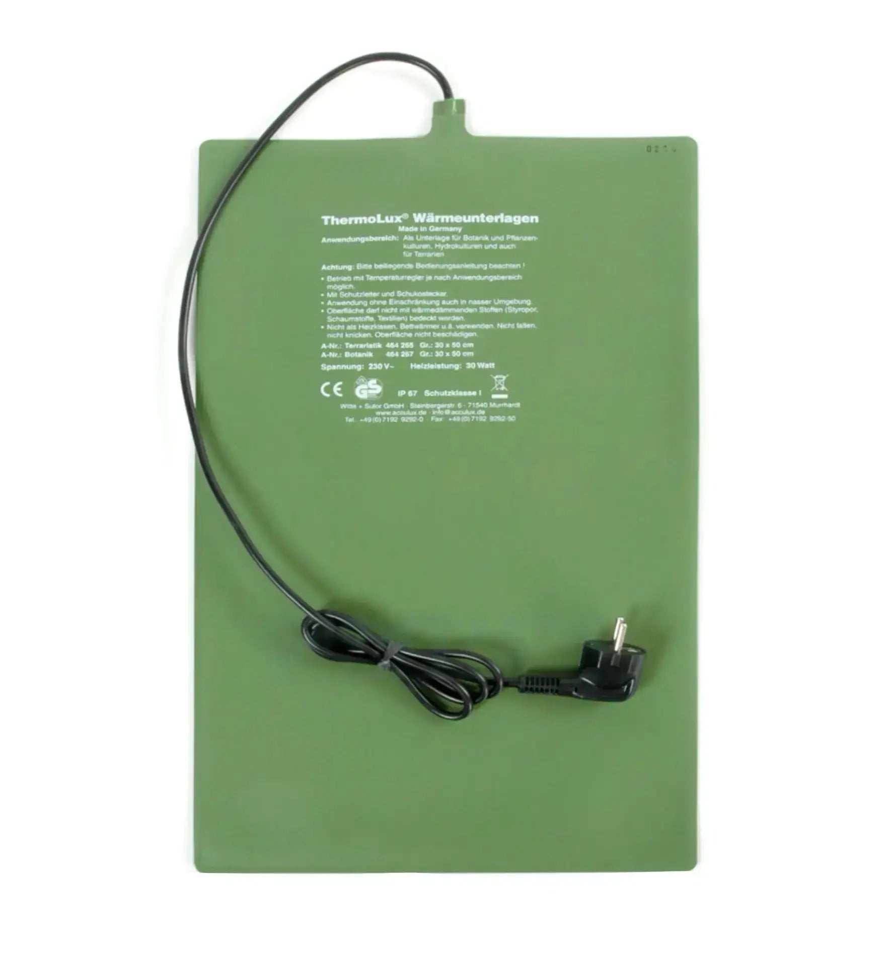 Acculux Thermolux Heizmatte 30 Watt 1