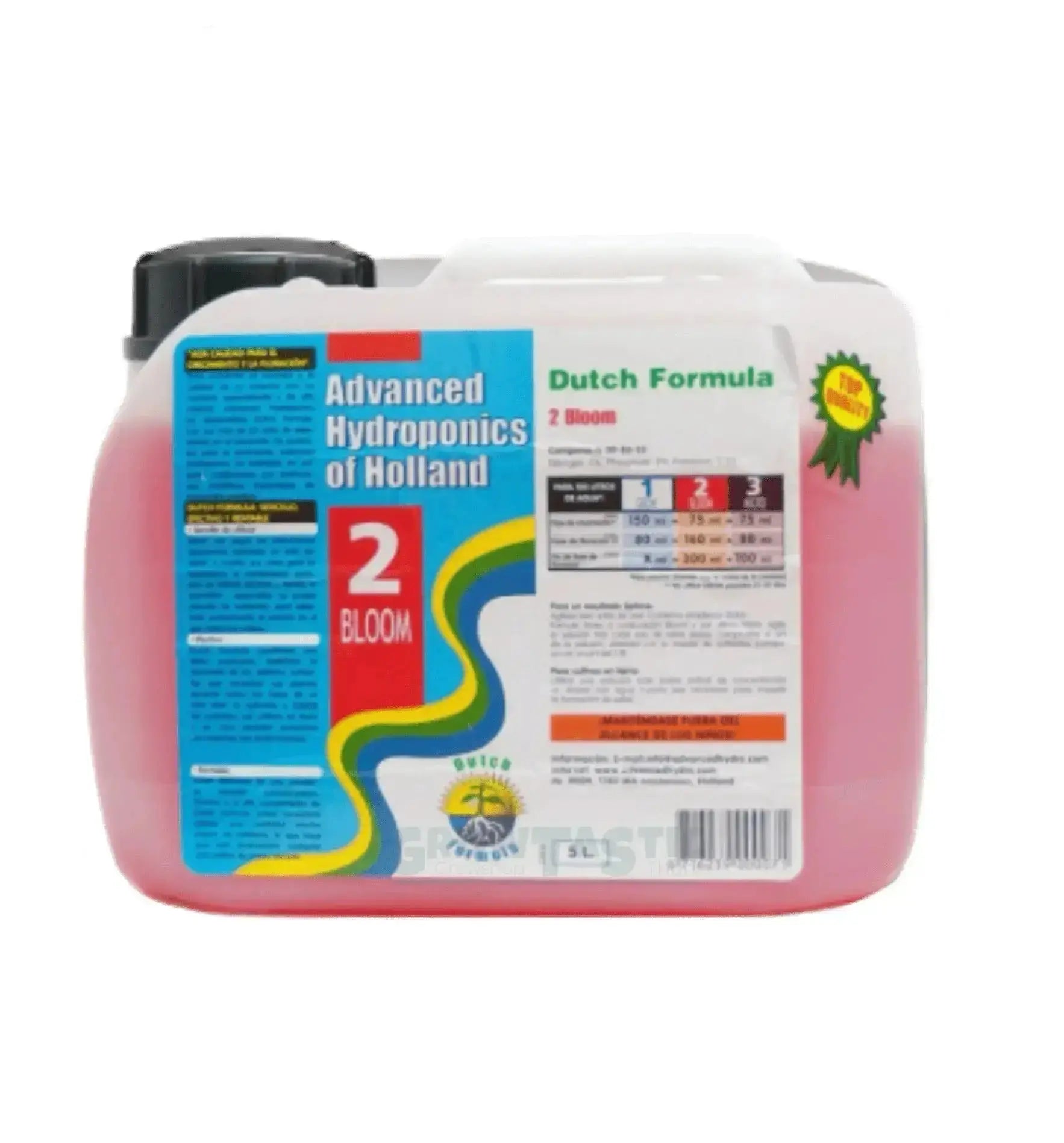 Advanced Hydroponics Dutch Formula 2 Bloom 5 Liter