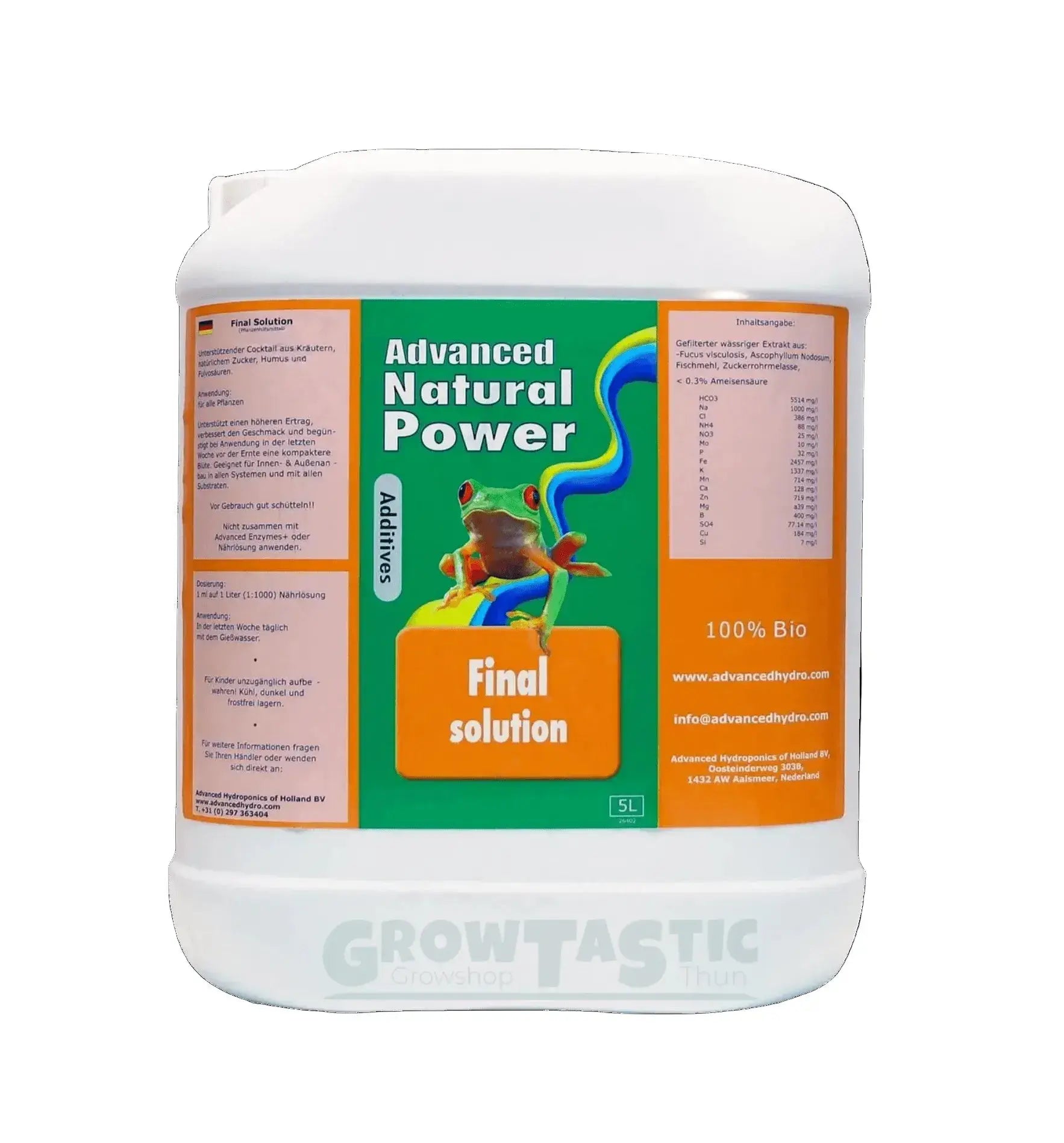 Advanced Hydroponics Natural Power Final Solution 5 Liter