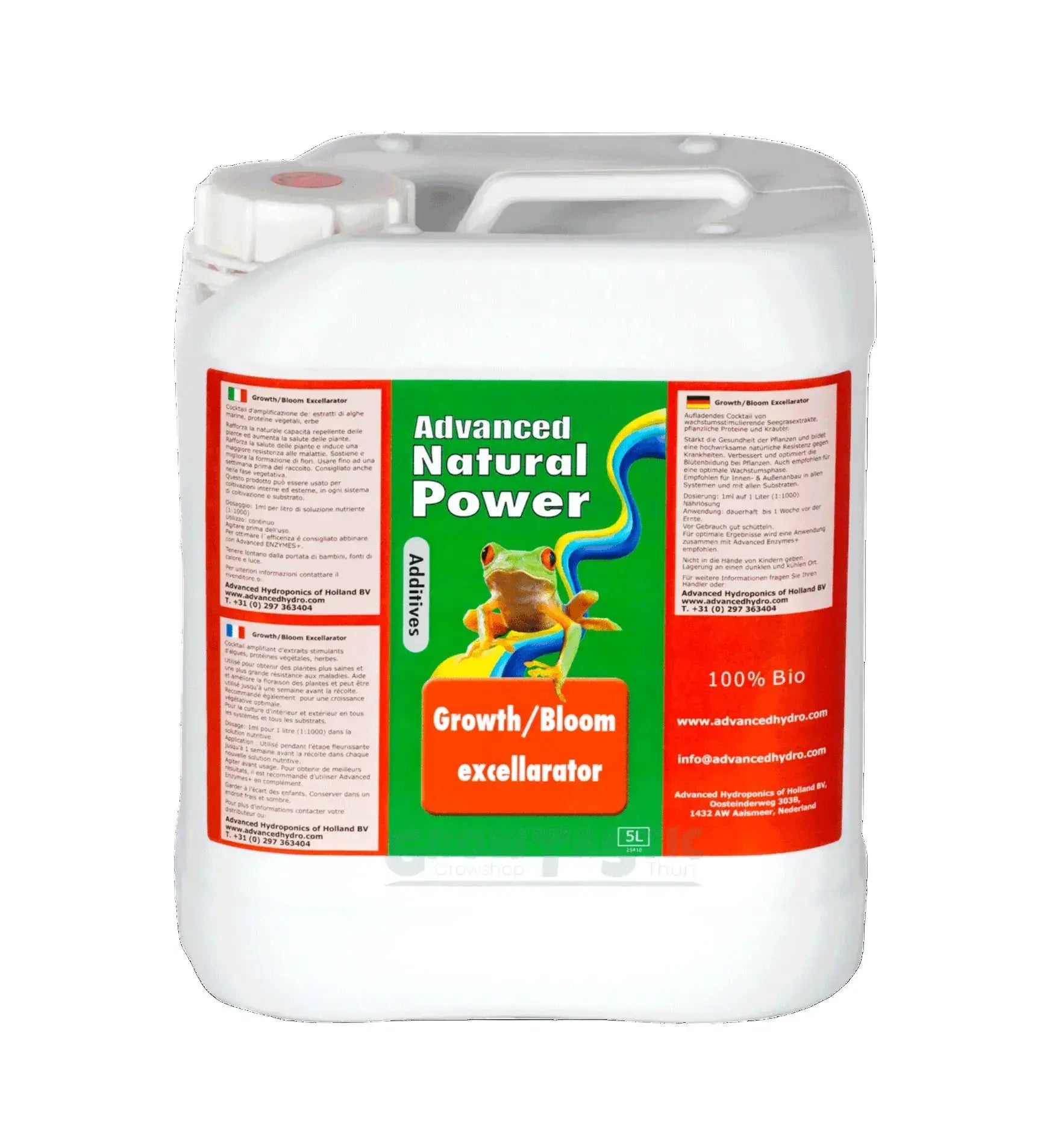Advanced Hydroponics Natural Power Growth/Bloom Excellarator 5 Liter