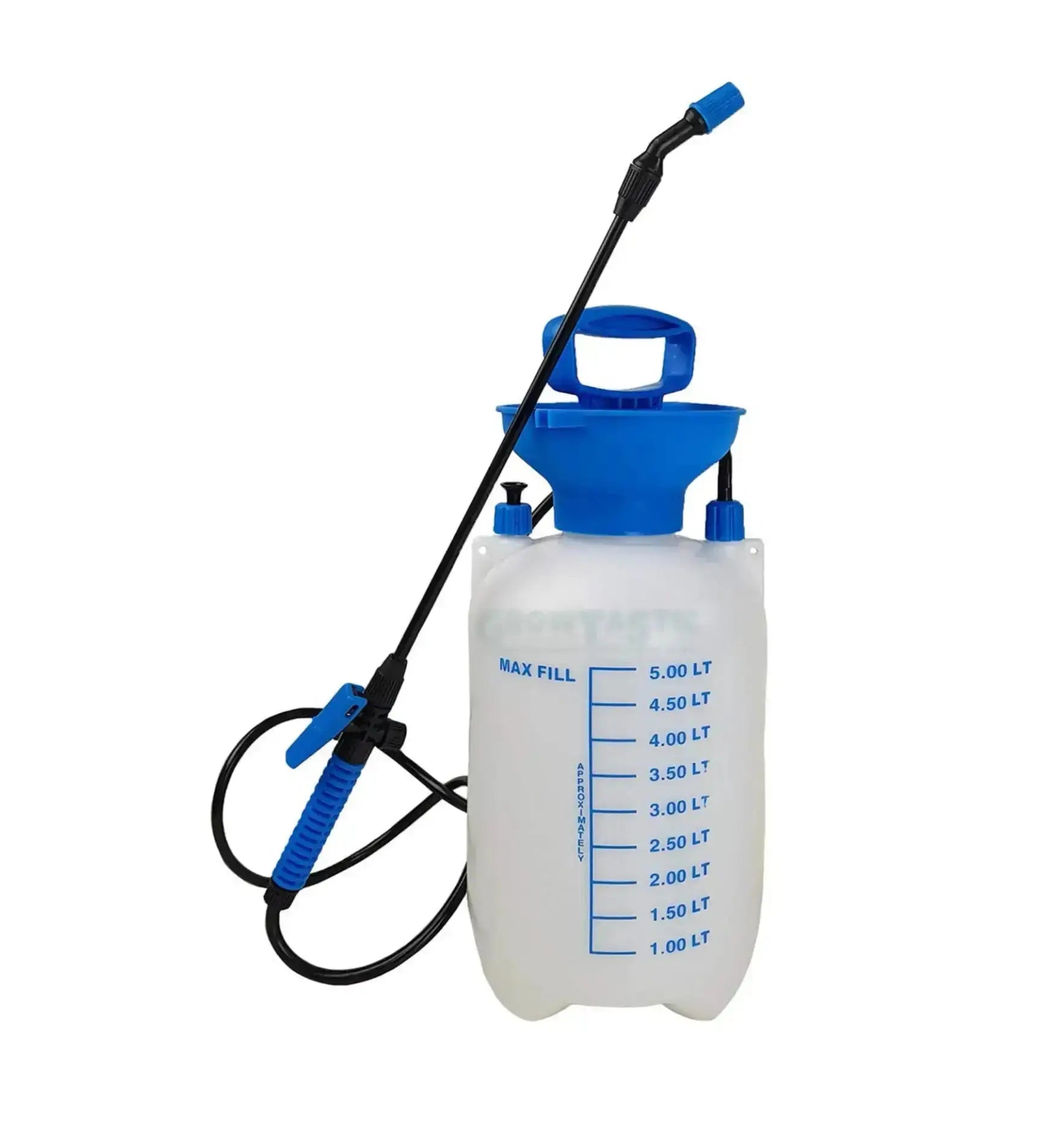 Aquaking Sprühflasche, Drucksprüher mit Lanze, 5 Liter, robuste Gartensprühflasche für Gartenarbeit und Pflanzenpflege