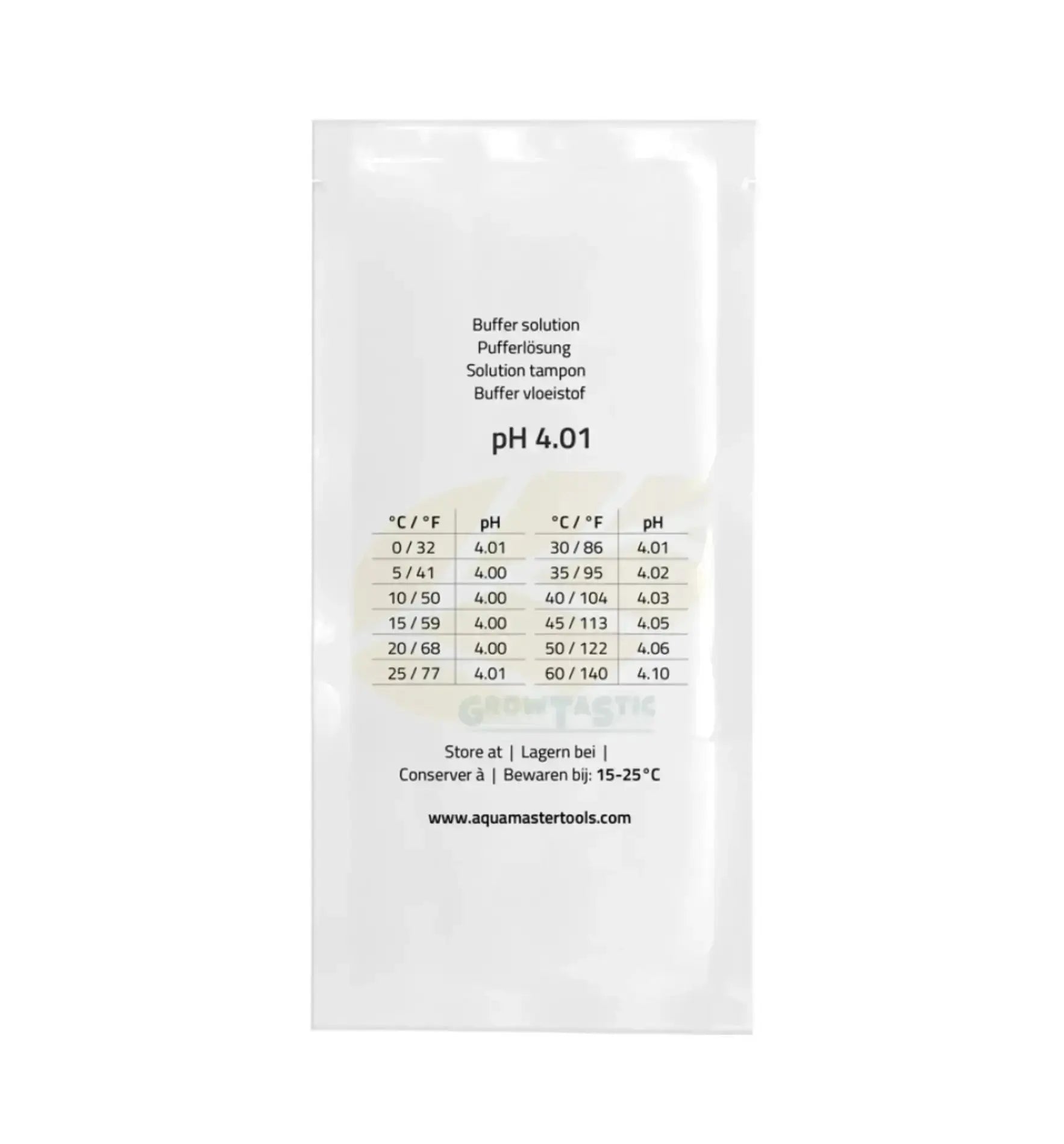 Aquamaster Tools pH Kalibrierflüssigkeit, 100ml, für präzise pH-Messungen in Wasseranalysen, klare Flasche mit Etikett