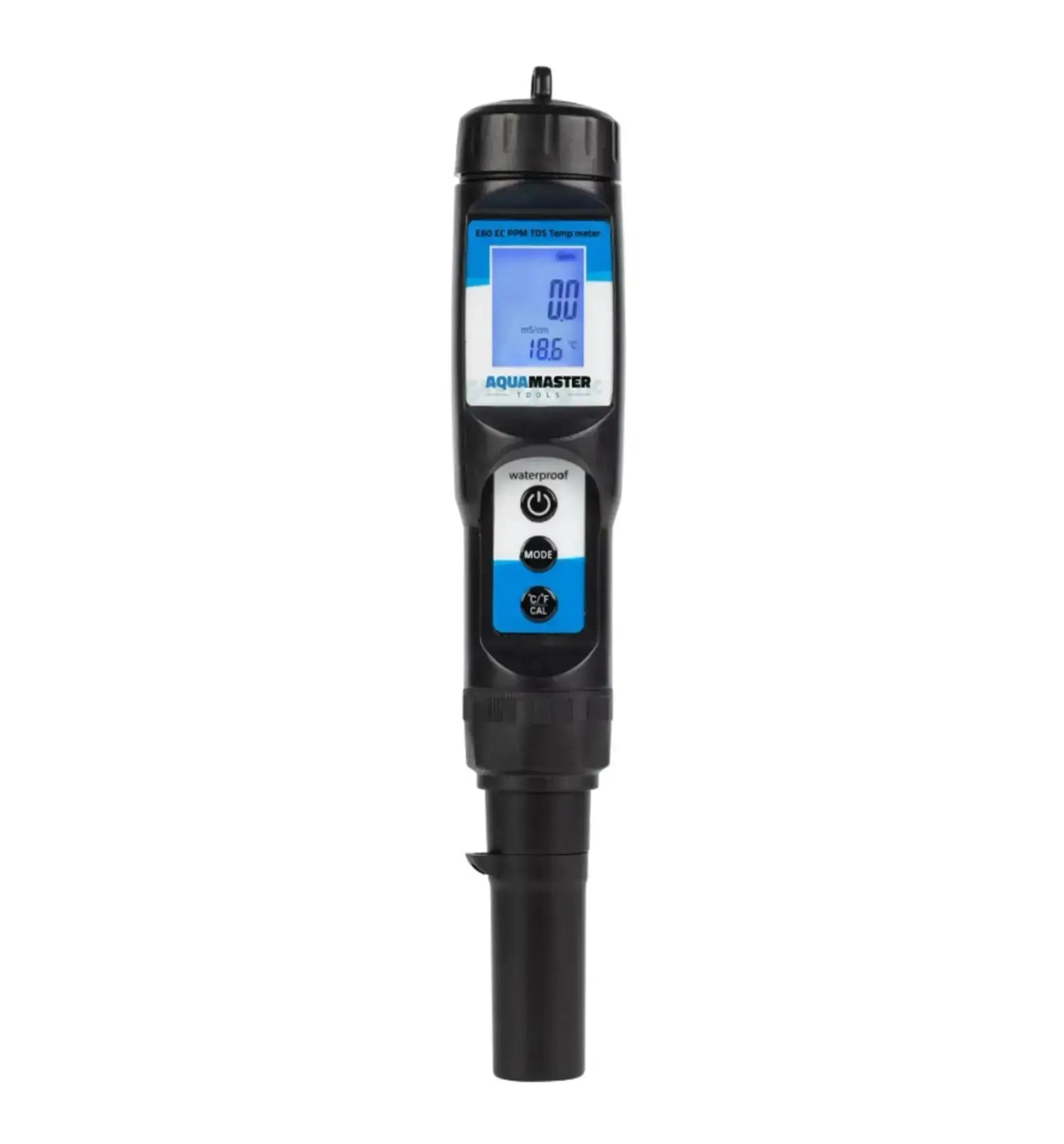Aquamaster EC PPM TDE Temp Meter E60 Pro, digitales Messgerät für EC, PPM und TDE Messungen in Wasserproben.