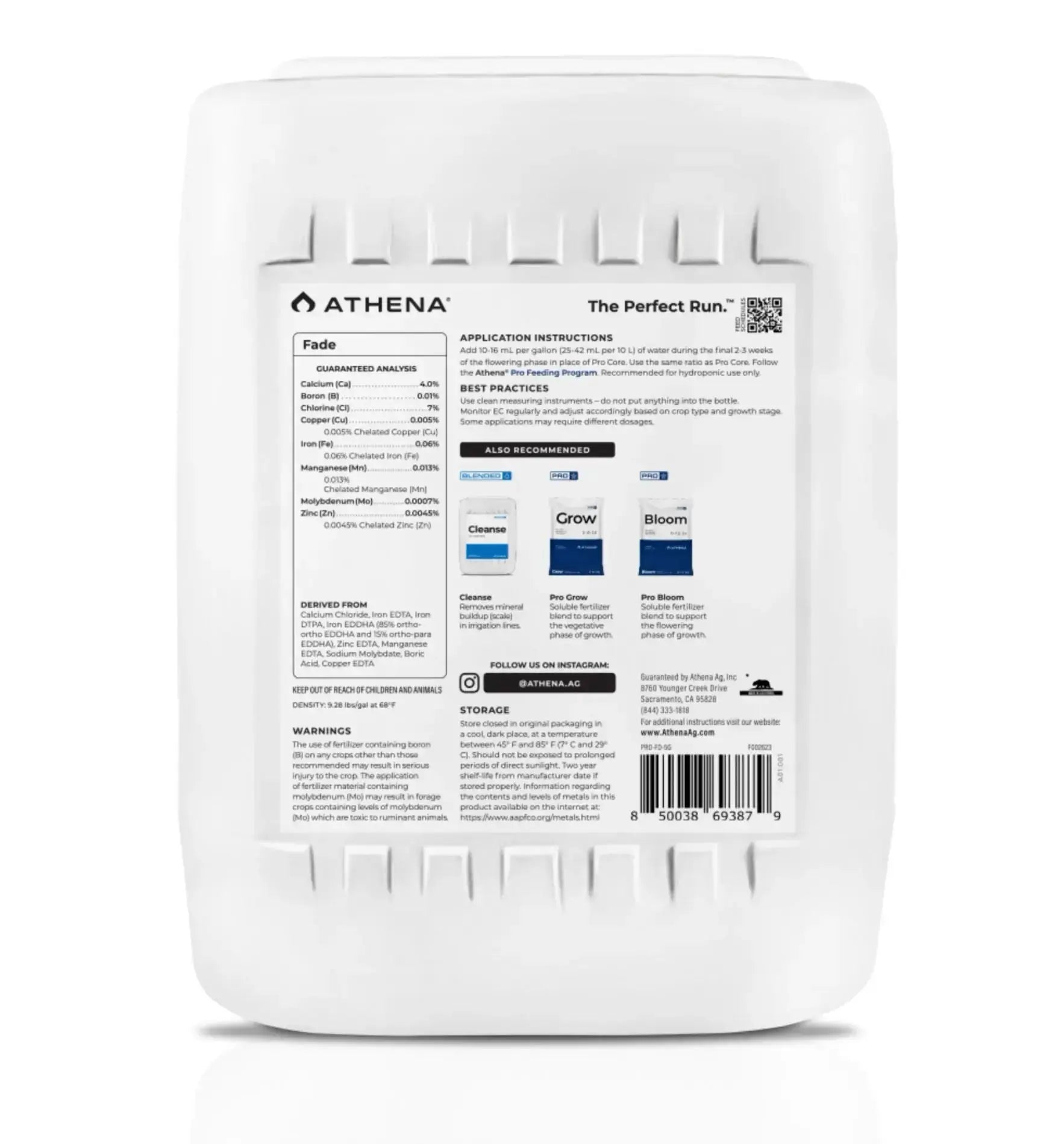 Athena Fade Spüllösung in 946 ml Flasche, antibakterielle Reinigungslösung für Geschirr und Küchenutensilien