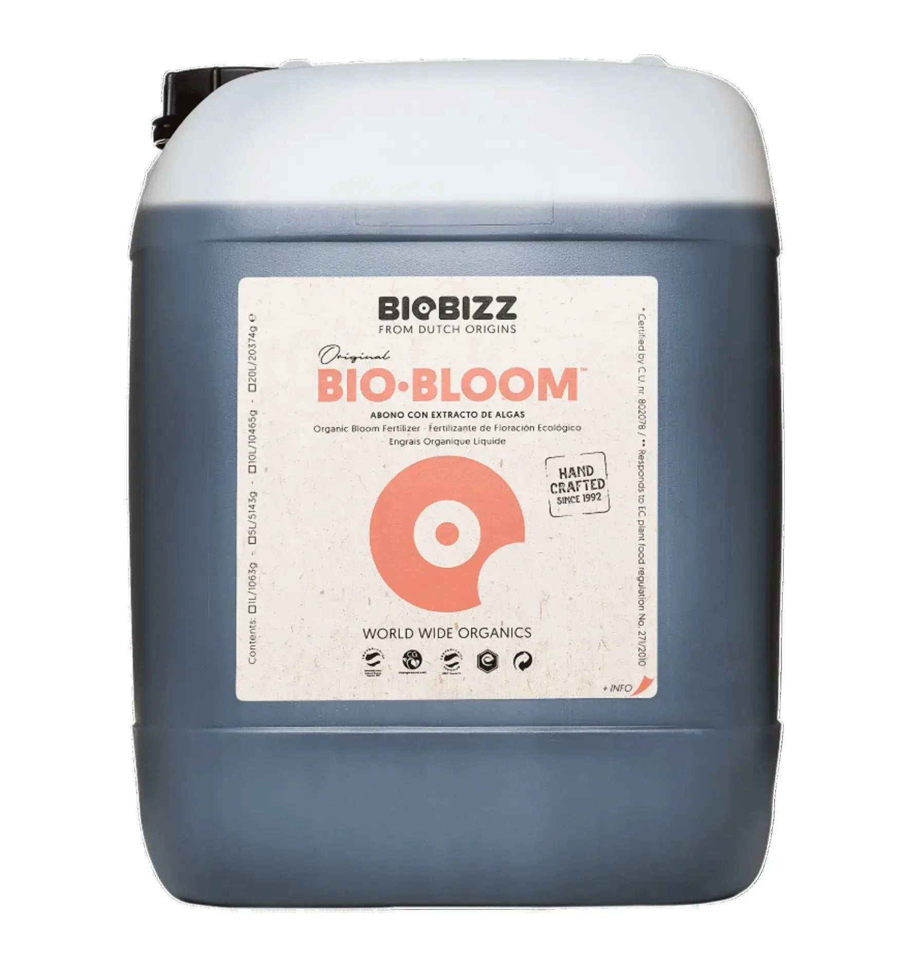 Organischer Blütedünger BioBizz Bio Bloom in 500 ml Flasche, ideal für gesunde Pflanzenblüte, biologischer Dünger für den Garten