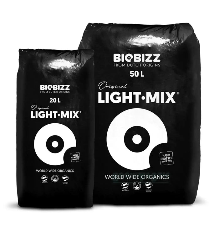 BioBizz Light Mix® Substrat, 20-Liter-Sack, organisches Pflanzsubstrat für gesunde Pflanzen, mit BioBizz-Qualität