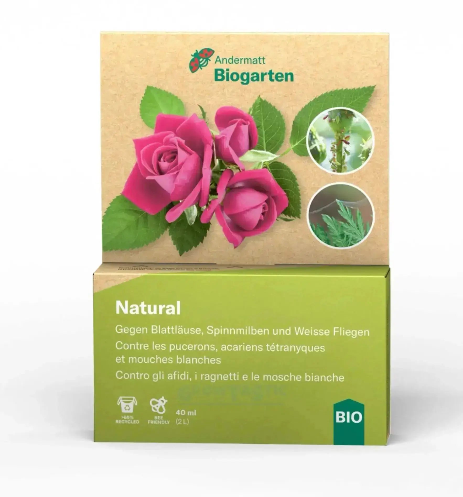 Biocontrol & Biogarten biologischer Pflanzenschutz in 4x10ml Flaschen, natürliche Schädlingsbekämpfung für den Garten