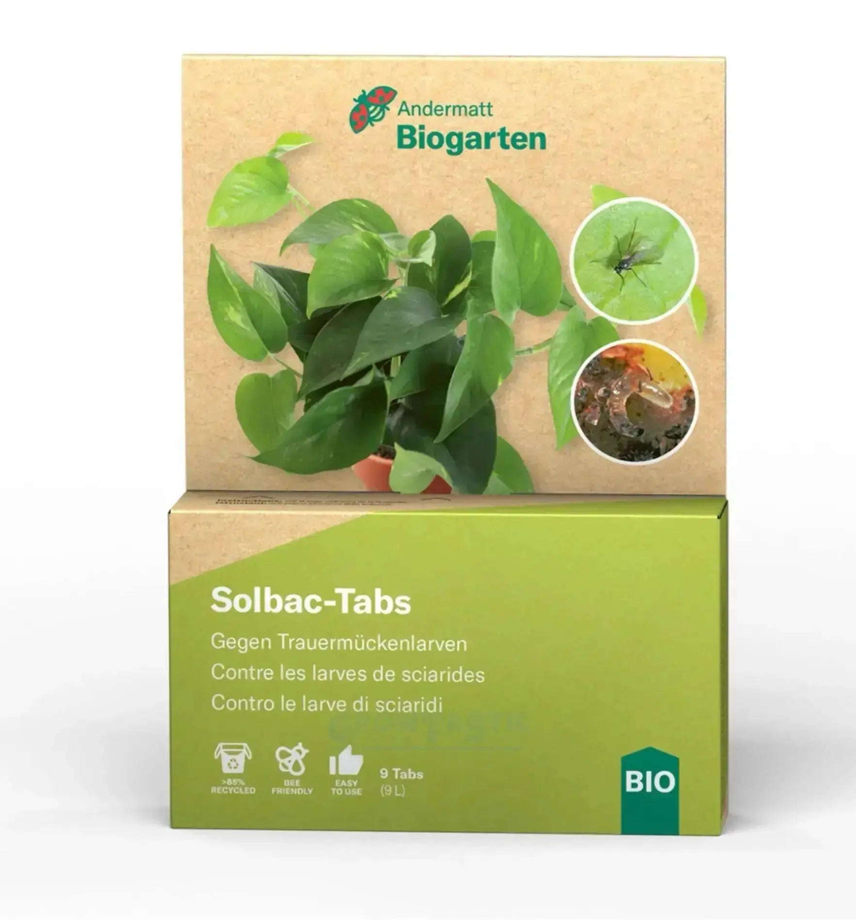 Biocontrol & Biogarten Solbac biologischer Pflanzenschutz in Tabs, 9 Stück, zur biologischen Pflanzenpflege.