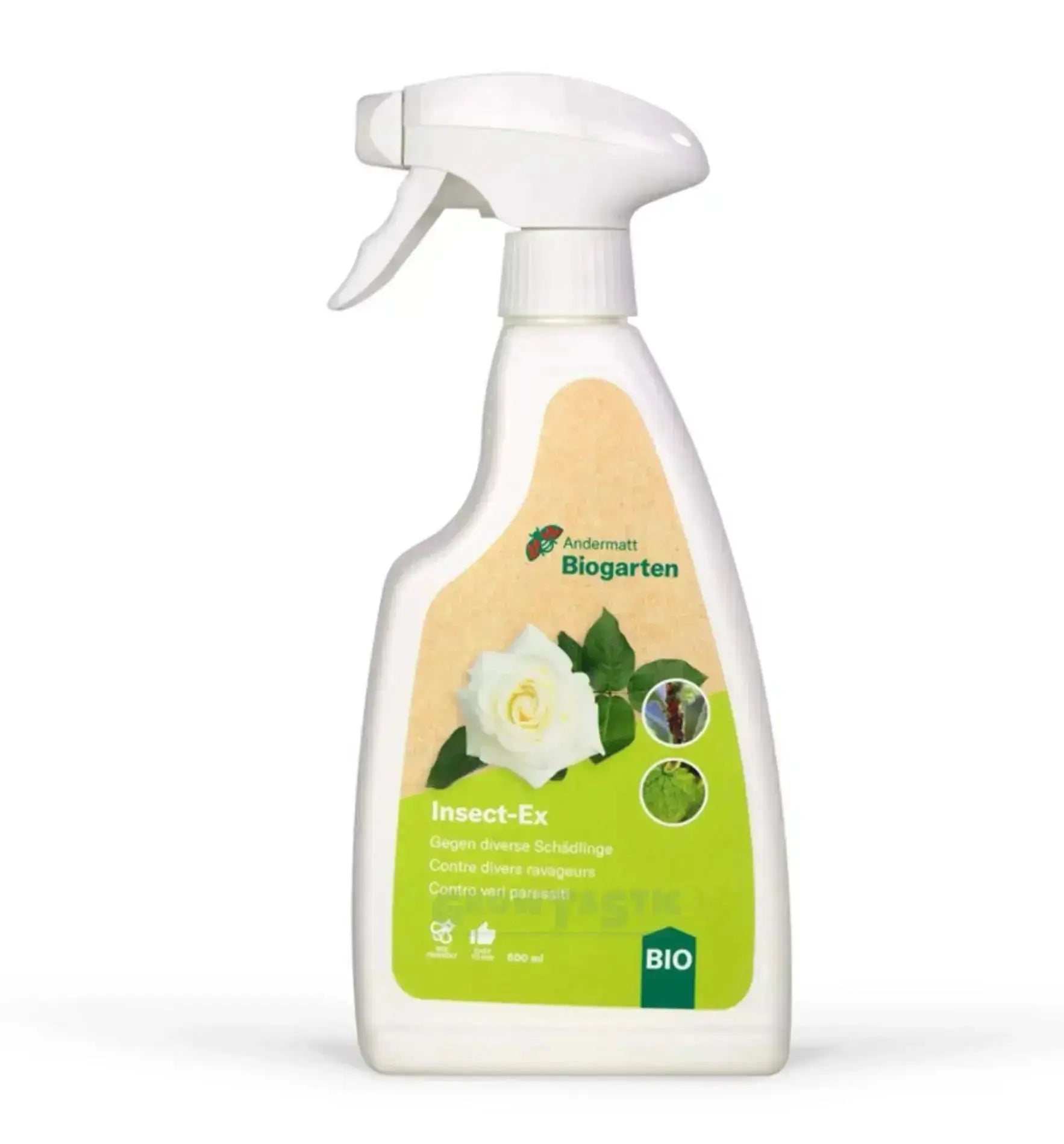 Biocontrol & Biogarten Insect-Ex Pflanzenschutz in 500 ml Sprühflasche, natürlicher Pflanzenschutz gegen Schädlinge