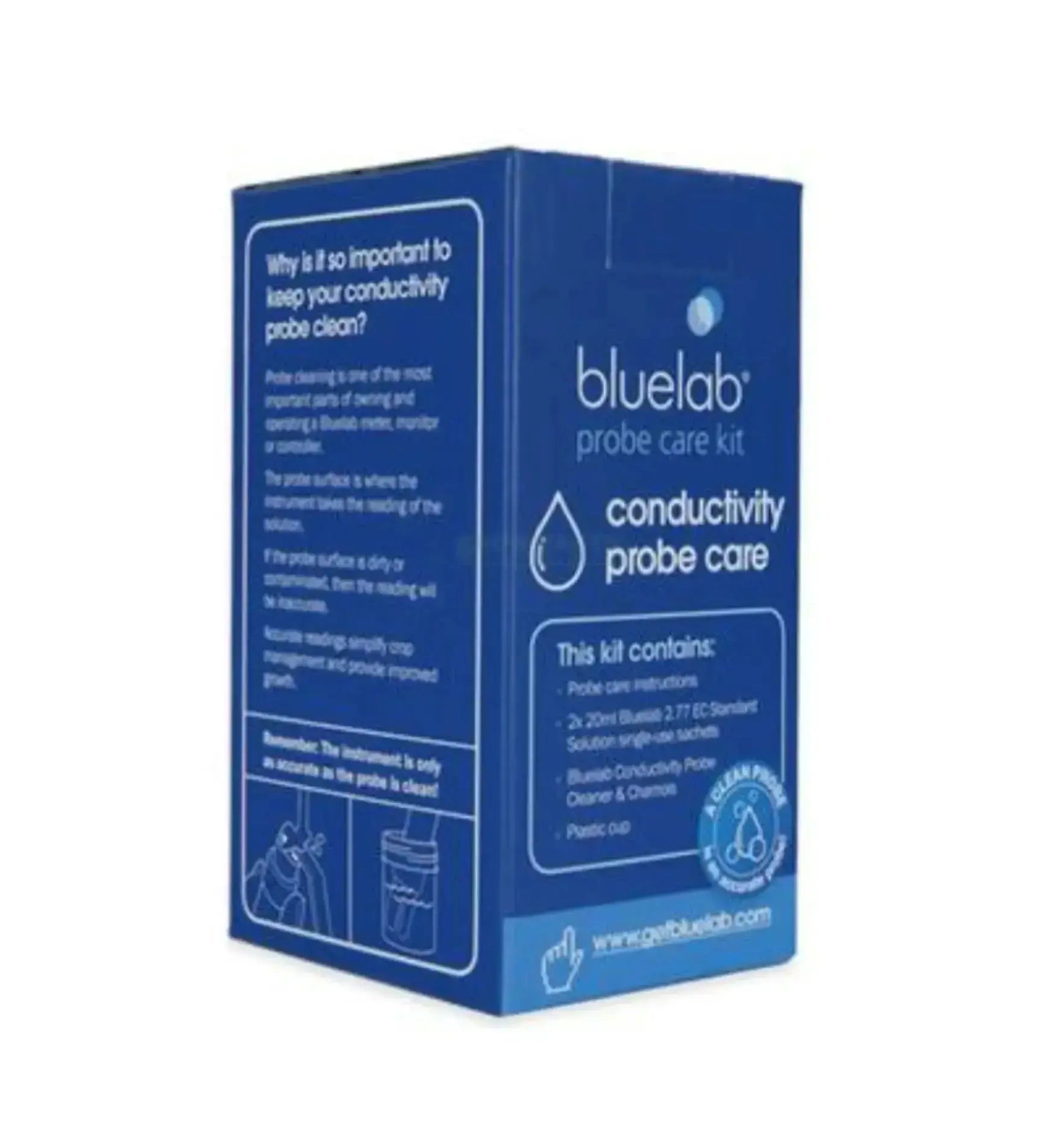 Bluelab EC Sondenpflege-Set mit Reinigungs- und Kalibrierlösungen für präzise EC-Sonden in der Wasseranalyse
