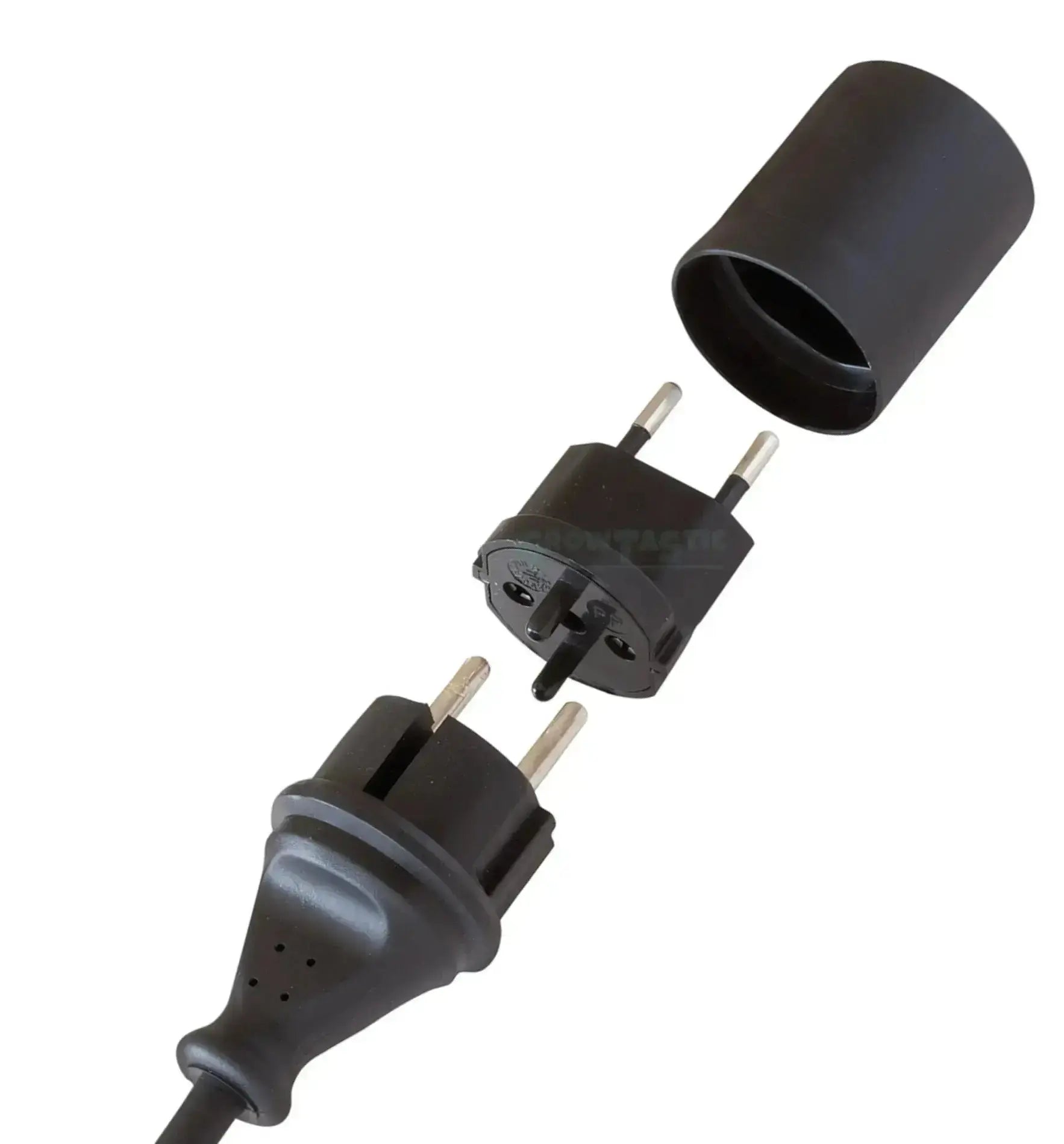 Brennstuhl Steckeradapter für Brennstuhl DE auf CH, europäischer Stecker für sichere Verbindung zwischen Deutschland und Schweiz