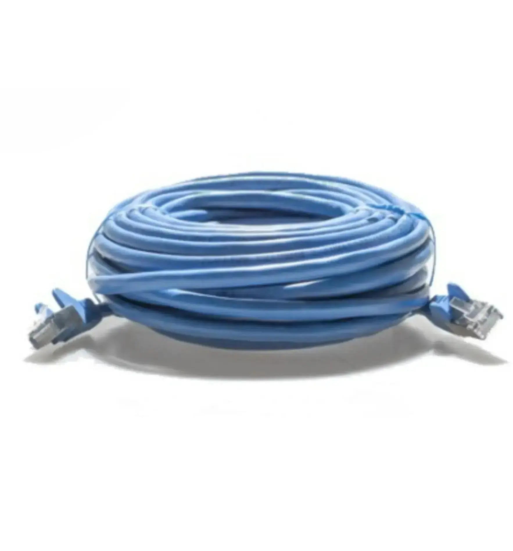 Blauer Carbon Active LAN Kabel RJ45, 2 Meter, flaches Netzwerkkabel für schnelle Datenübertragung, sichtbar auf dem Bild.