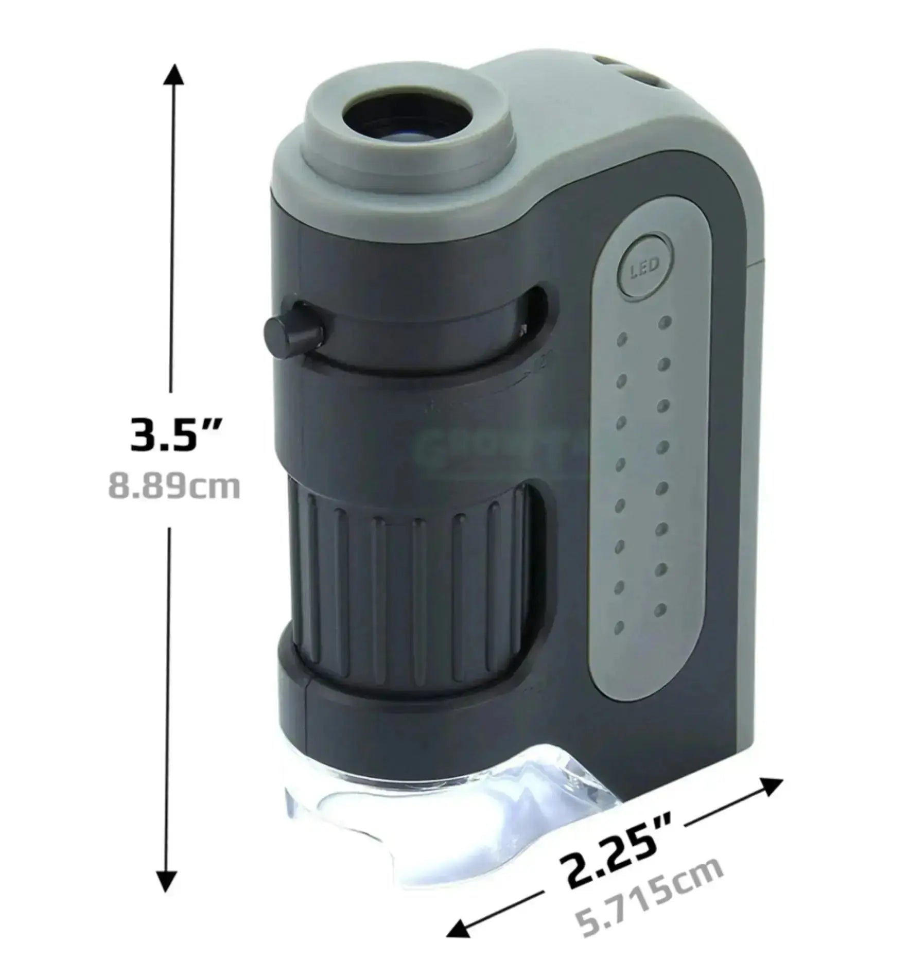 Carson MicroBrite Plus Pocket-Mikroskop mit 60-120x Vergrößerung und LED-Beleuchtung, handliches Mikroskop für Detailbeobachtungen