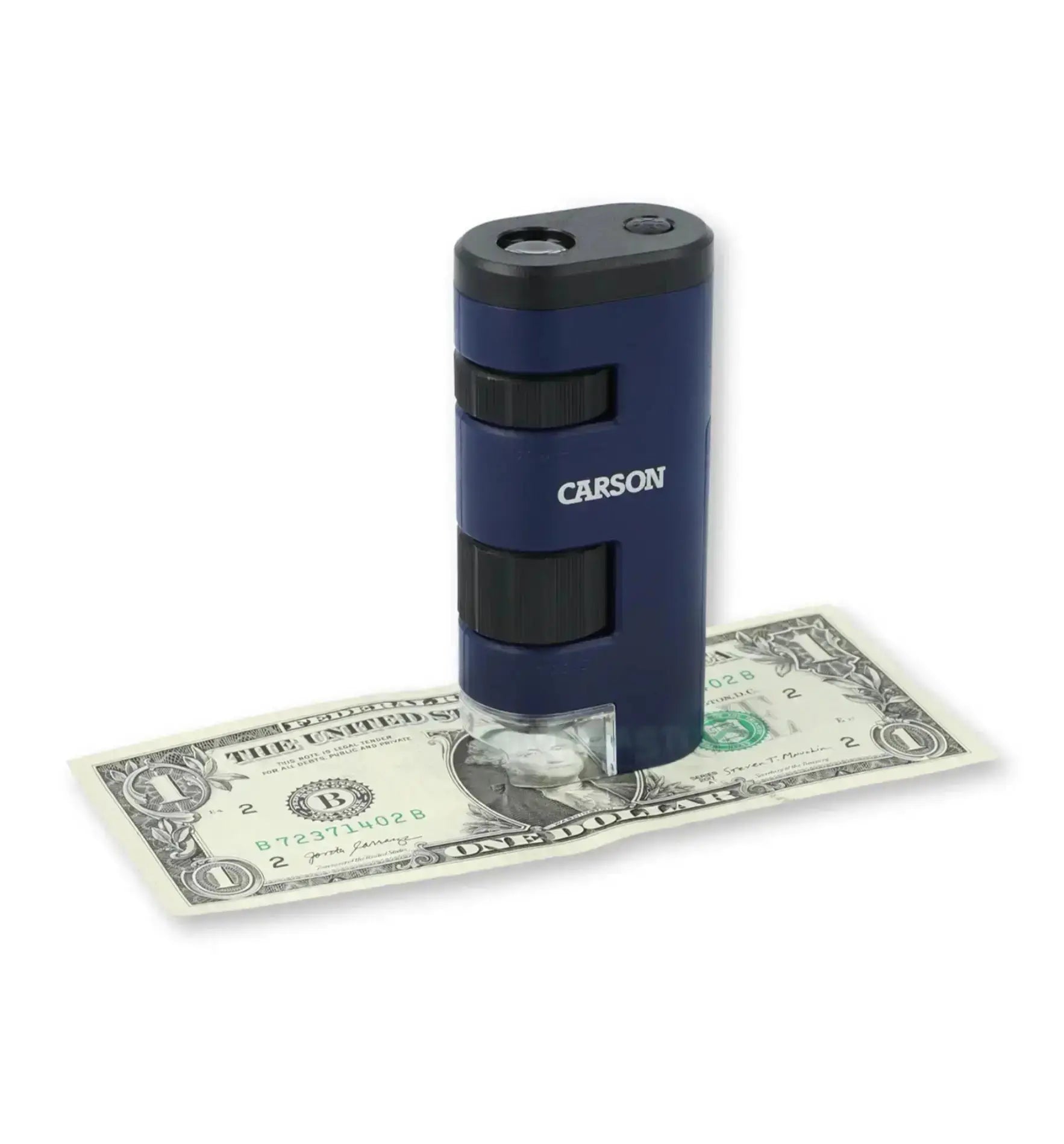 Carson Pocket Micro Mikroskop mit 20x-60x Vergrößerung und LED-Beleuchtung, handliches Zoom-Mikroskop für detaillierte Beobachtungen