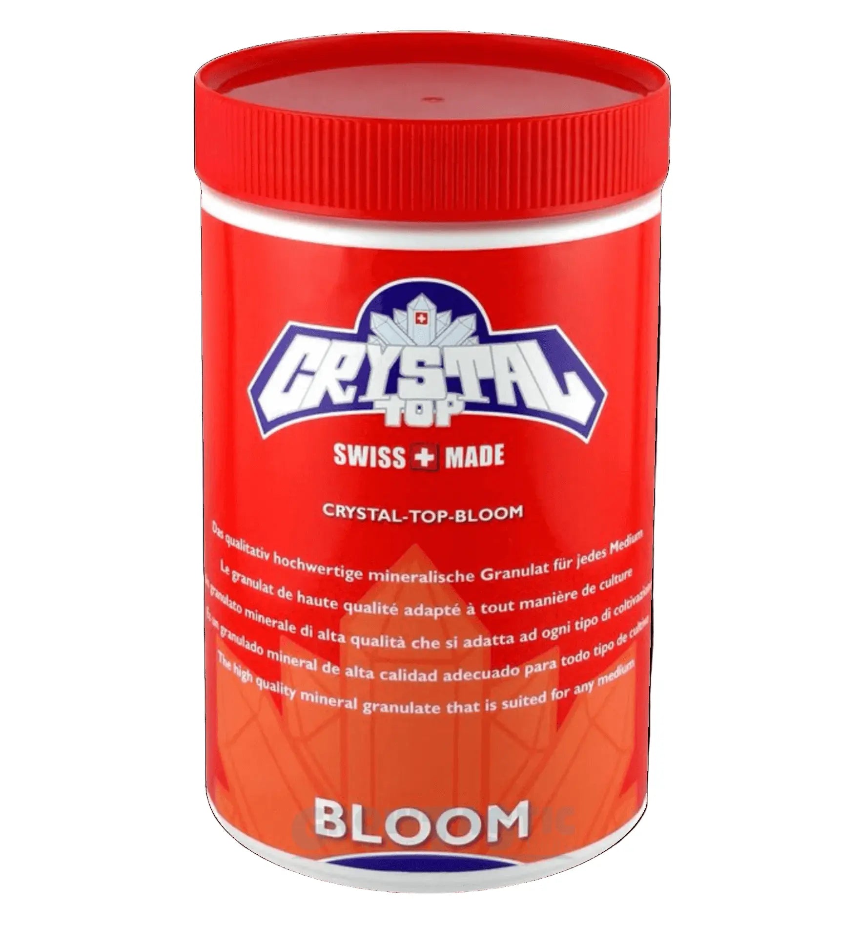 Crystal Top Bloom mineralische Granulatdose für Pflanzen; hochwertig und geeignet für jeden Anbau.