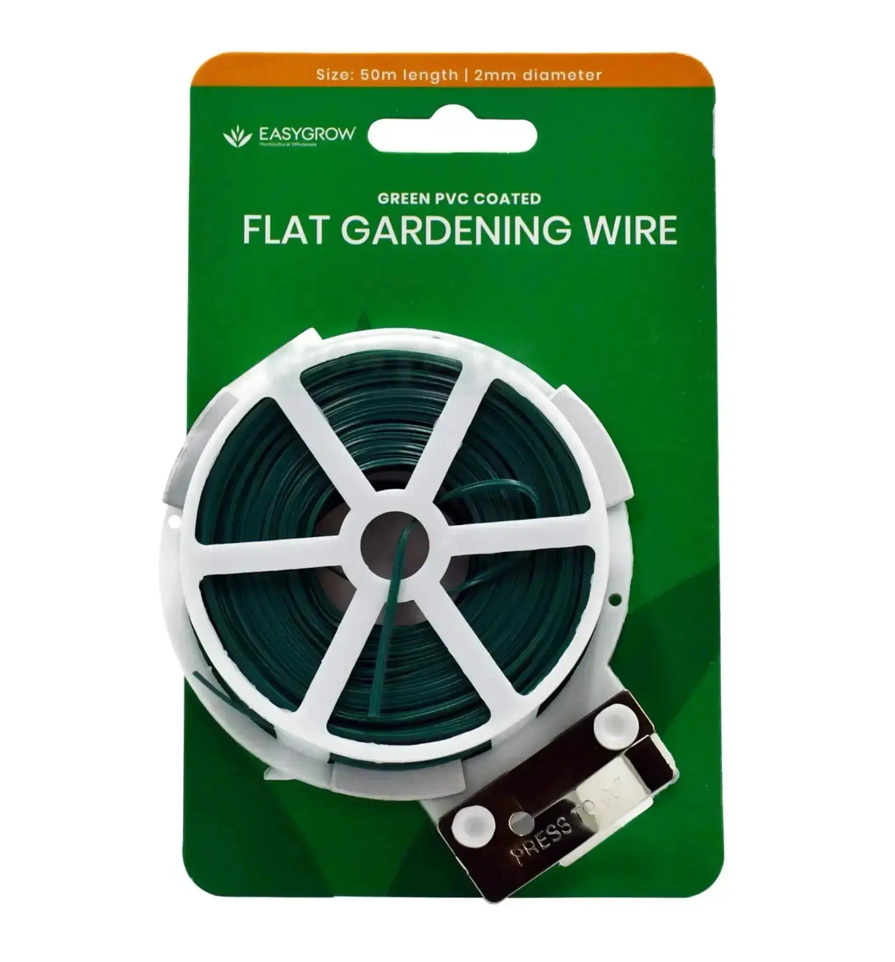 Easy Grow Flat Gardening Wire für Growbox Zubehör, 50 m, flexible Draht zum Pflanzenstutzen und Stabilisieren in der Growbox