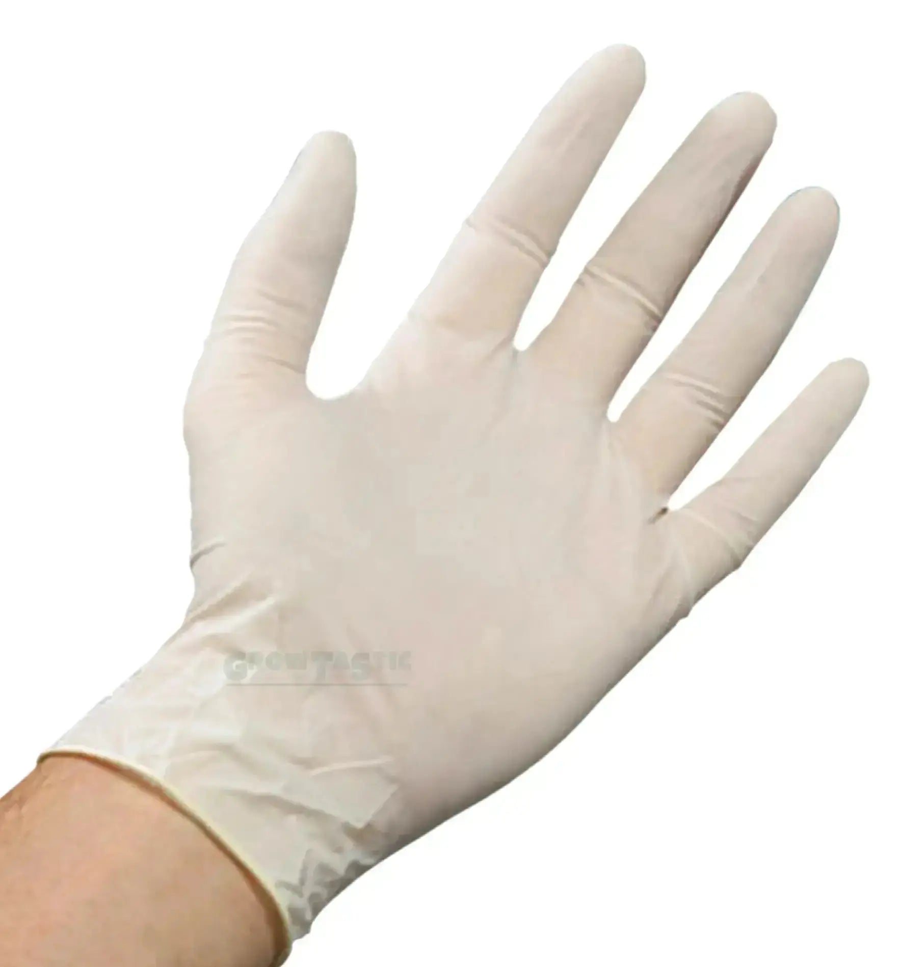 Weiße, puderfreie Latex-Handschuhe von EuroGloves für sicheren Schutz und Komfort bei medizinischen oder industriellen Anwendungen