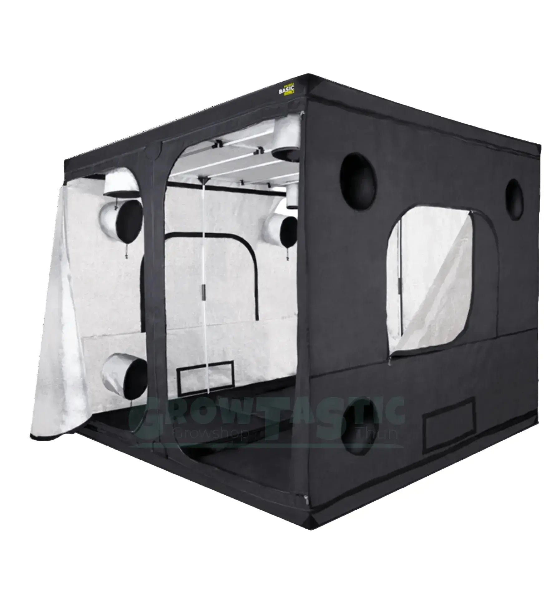 Garden Highpro GHP Growbox Pro Box Basic mit quadratischer Grundfläche, 40x40x160 cm, für Pflanzenanbau im Garten.