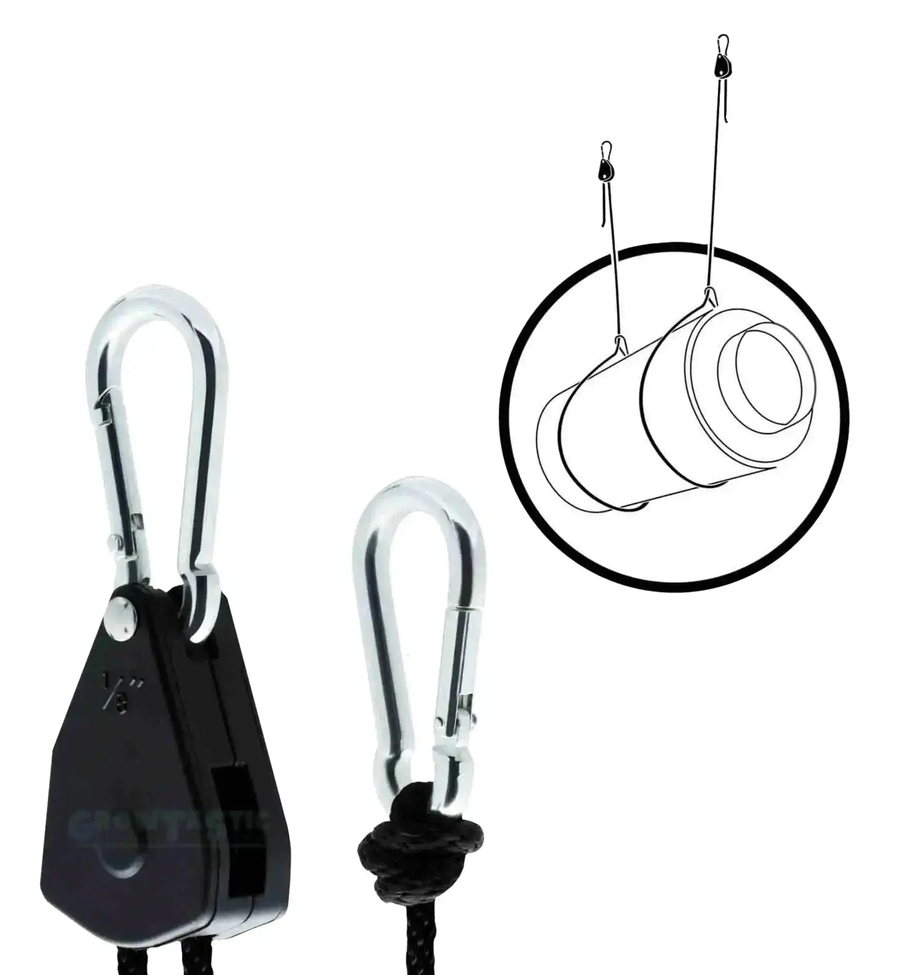 Garten Highpro Prohanger mit regulatem Seil und Ratsche für Montagearbeiten, robustes Garten Highpro GHP Montage Material