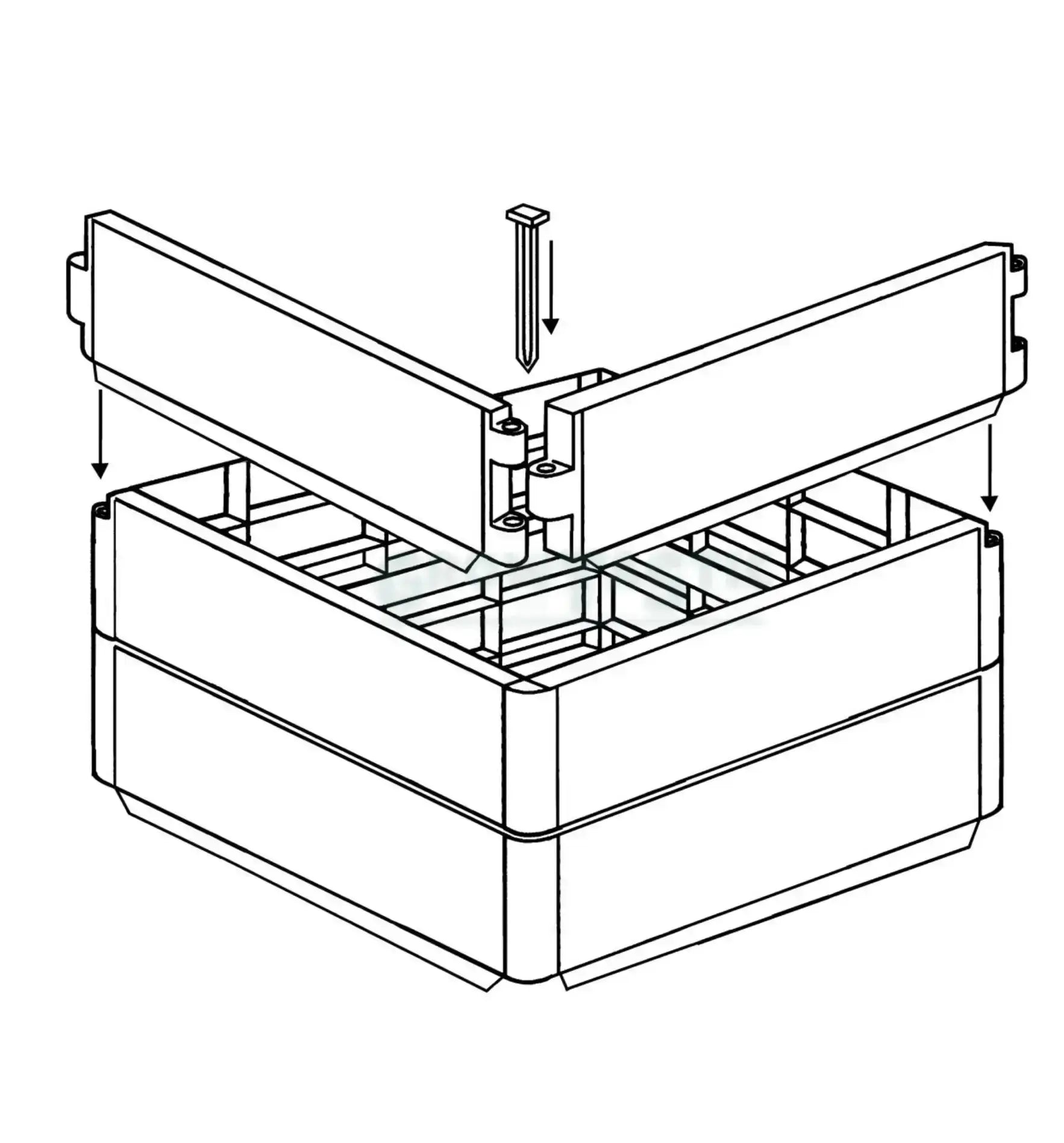 Urbanes Gartenschmuckstück: Garland Grow Bed mini Pflanzbeet, 97,5 x 51 x 25 cm, ideal für städtisches Gärtnern.