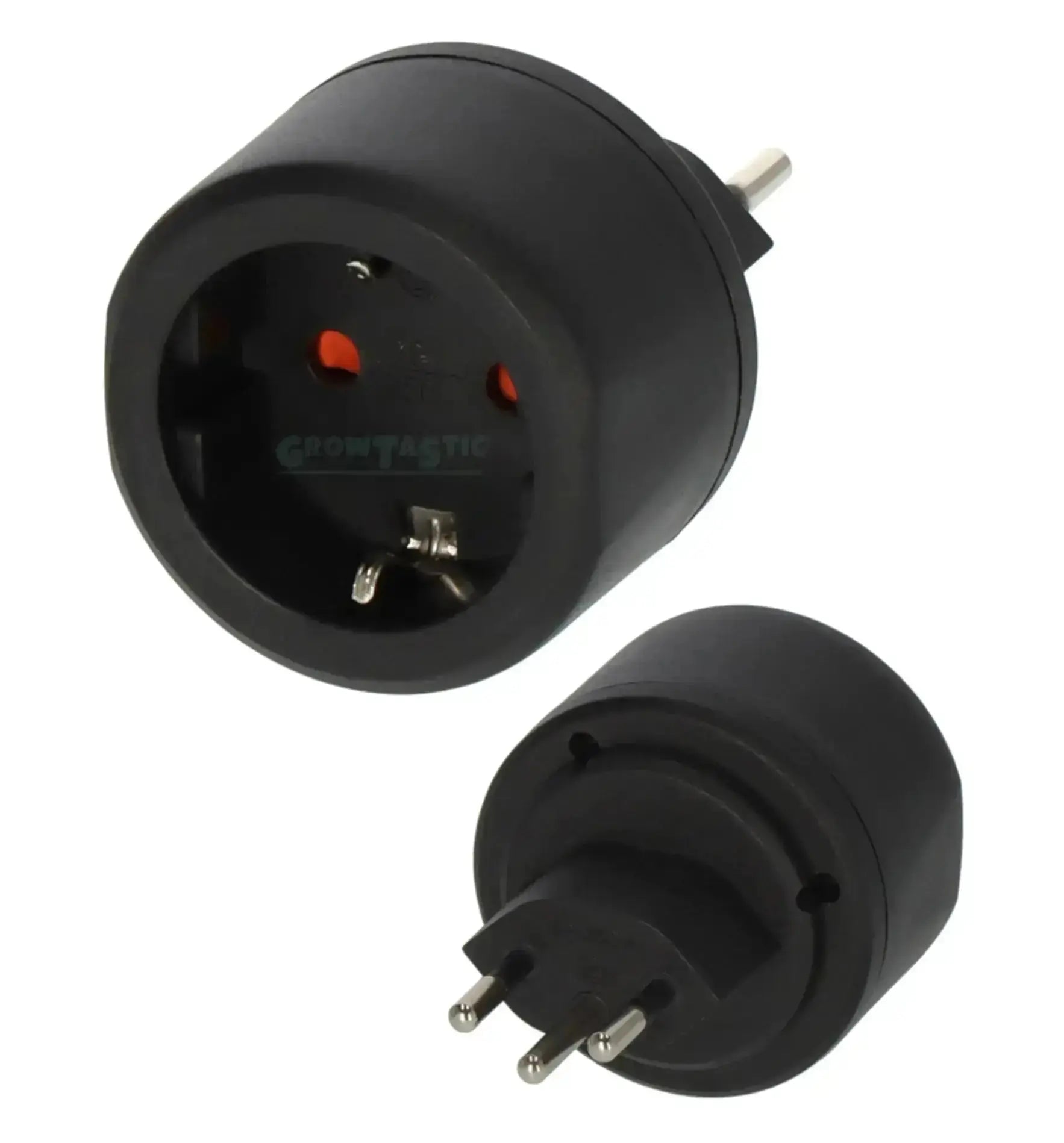Reisestecker EU-CH von GrowTastic Sammlung, europäischer Stecker für die Schweiz, kompakt und praktisch für unterwegs
