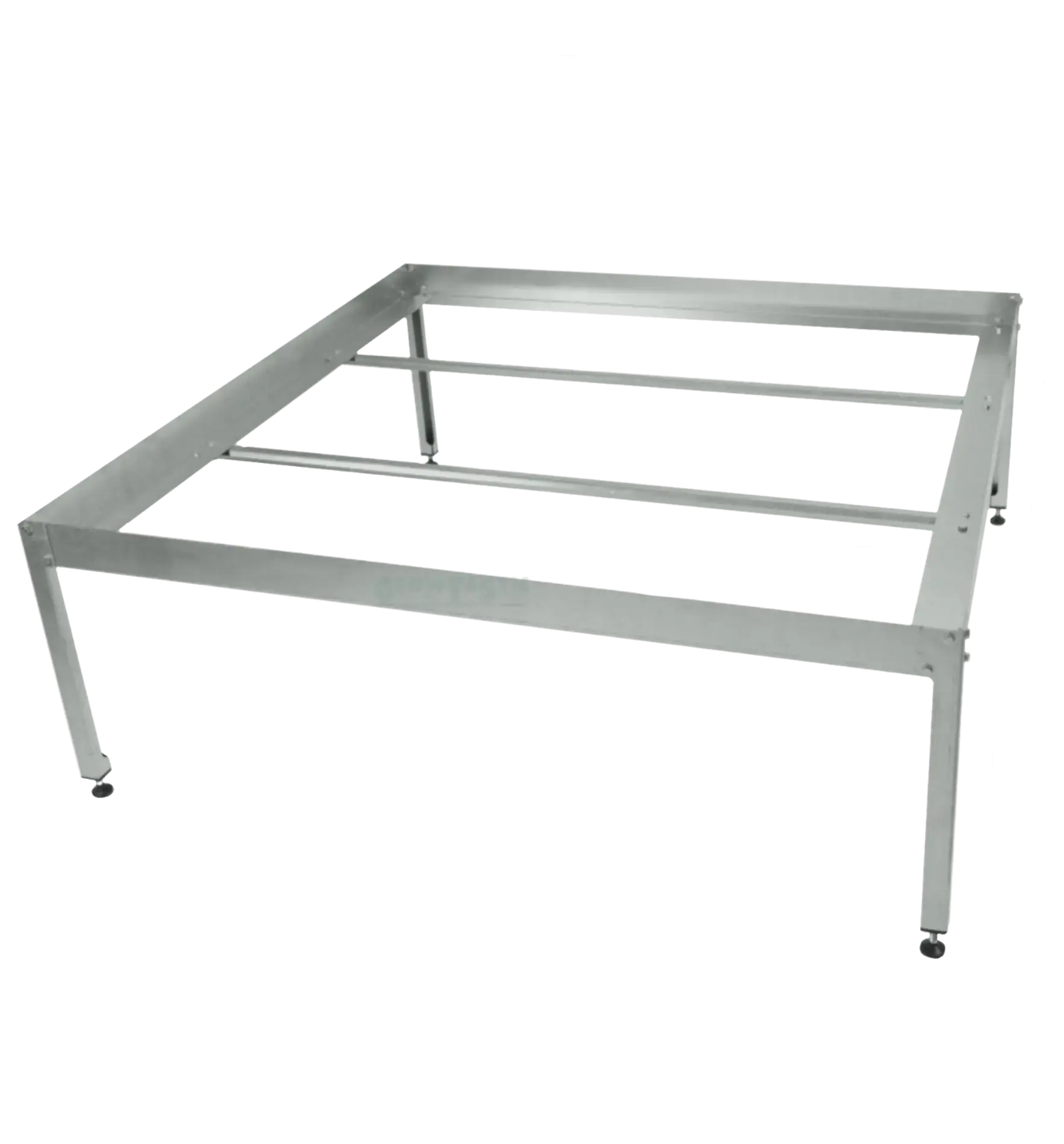 GrowTastic Garland Metall Growing Table, robust Gartentisch aus Metall mit 100x100x37 cm für Pflanzenzucht und Anbau.