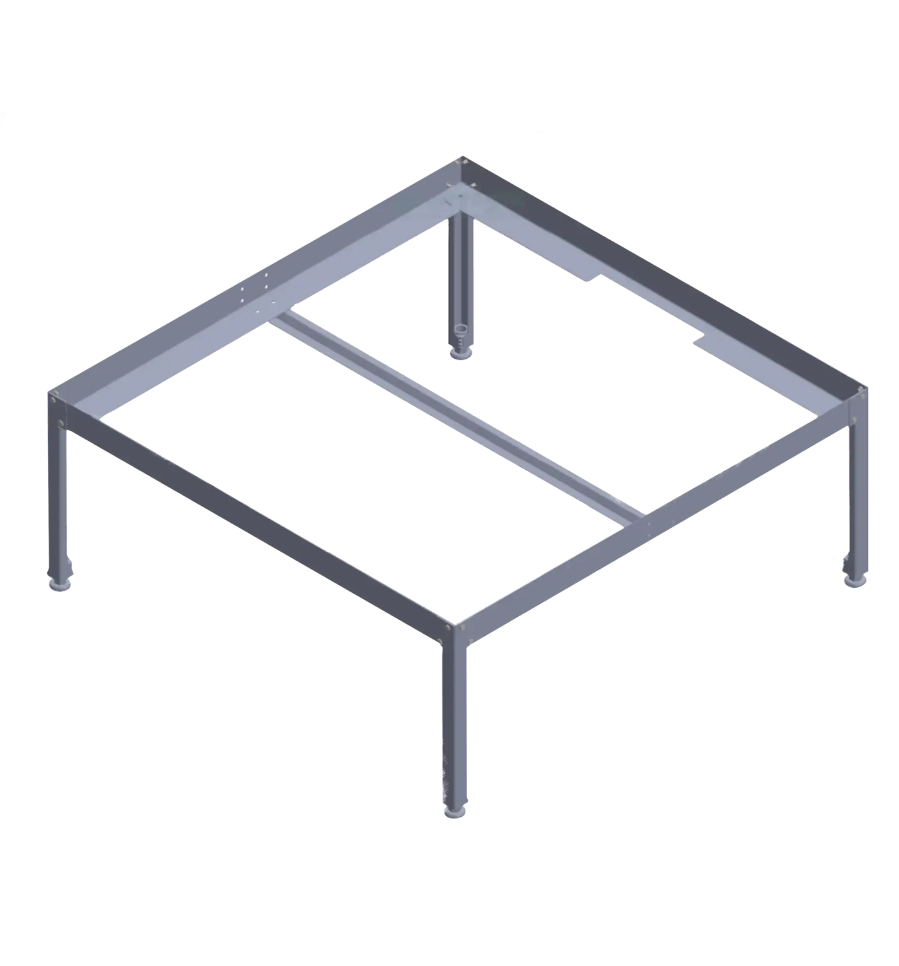 Metall-GrowTastic Garland Pflanztisch, 100x100x37 cm, robustes Pflanzenregal für Garten und Balkon
