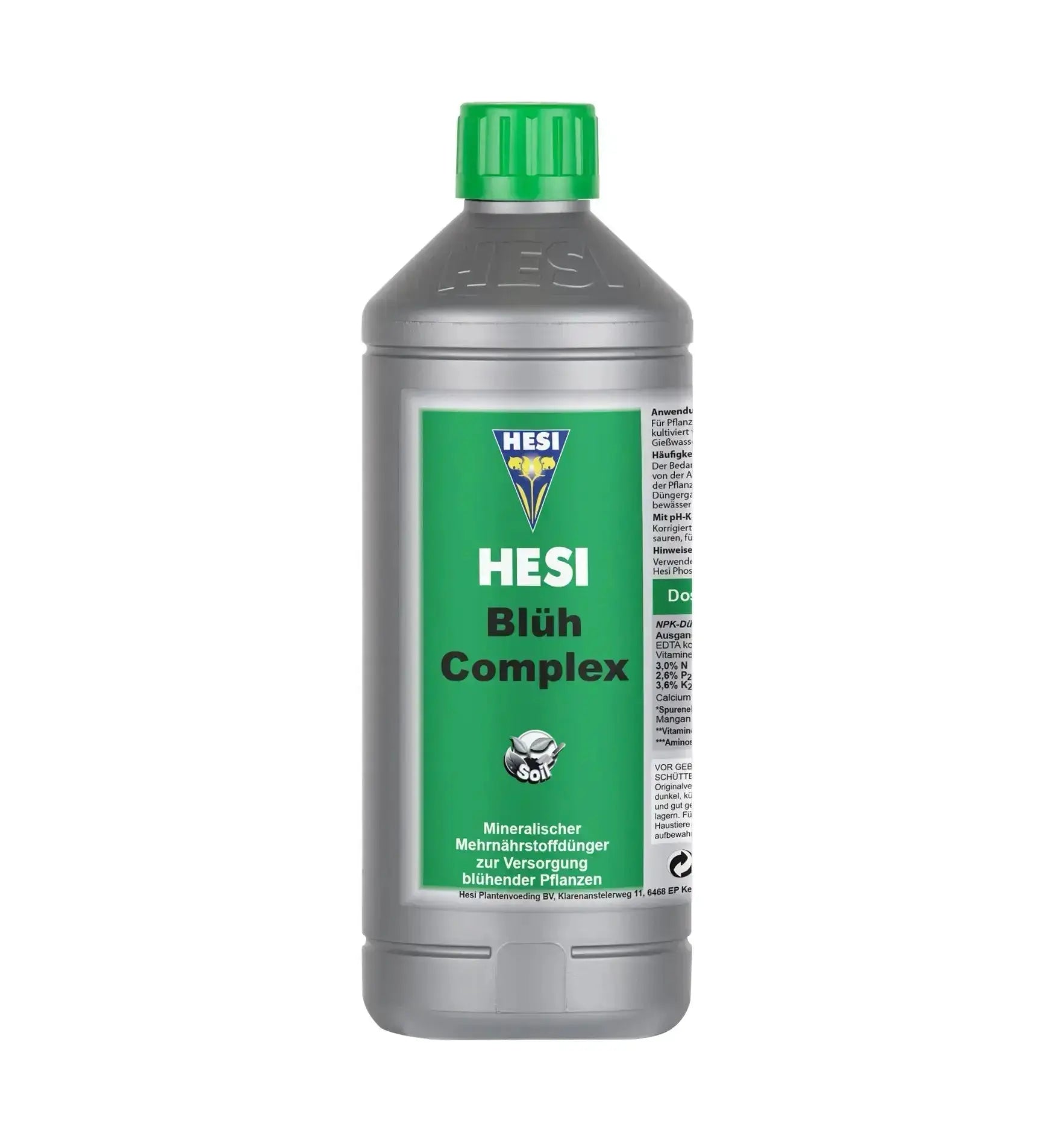 Hesi Blüh Complex Dünger in 1-Liter-Flasche, natürliche Pflanzenpflege für blühende Pflanzen, Hesi Markenprodukt