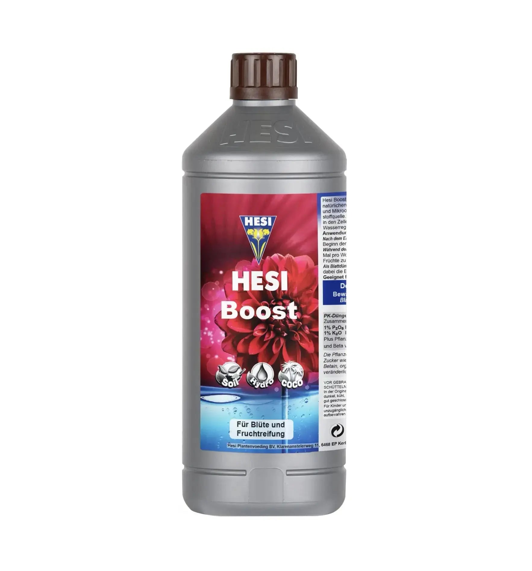 Hesi Boost Dünger in 1-Liter-Flasche, flüssiger Pflanzenstärker für gesundes Wachstum, von Hesi