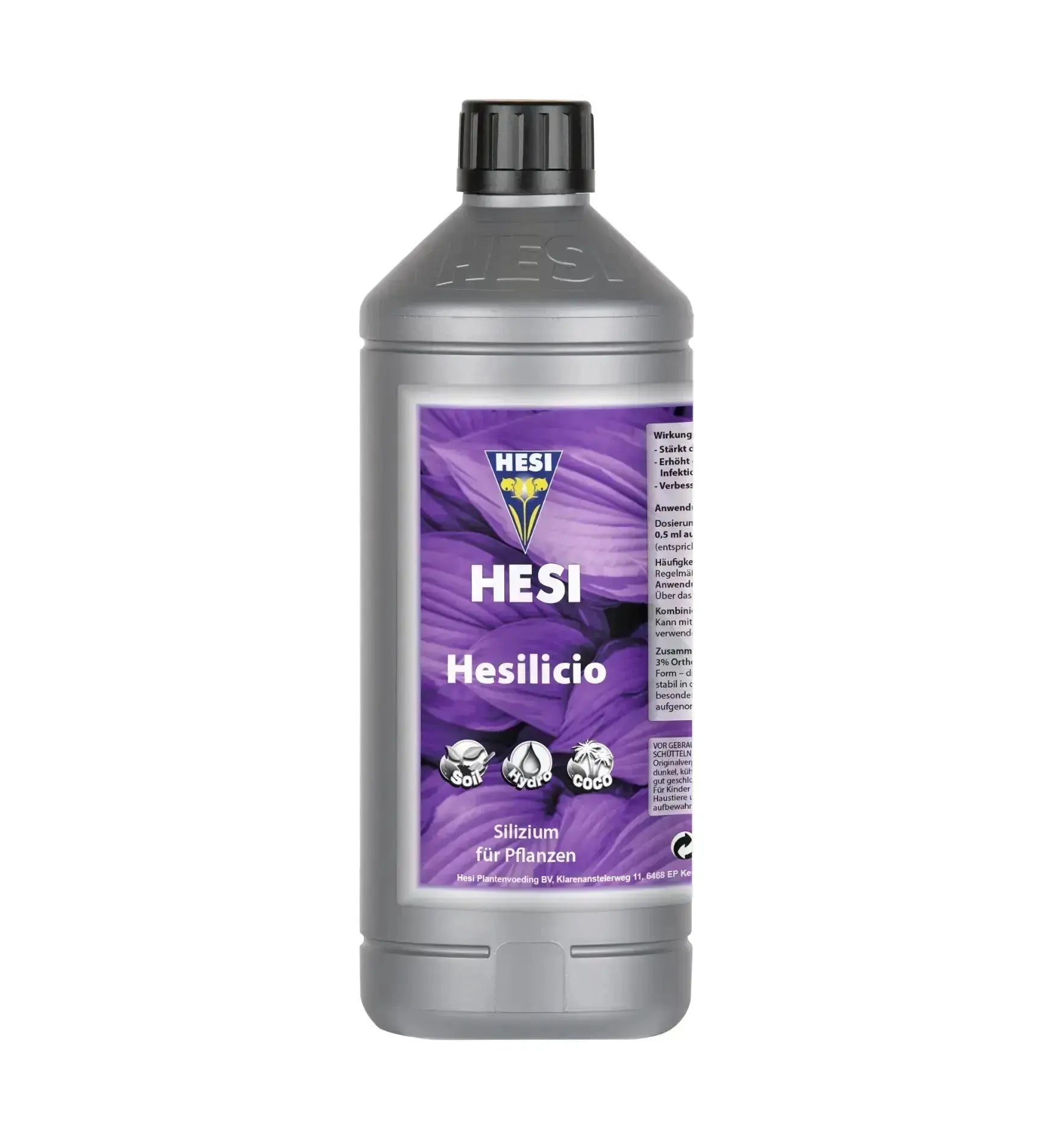 Hesi Hesilicio Pflanzenschutzmittel in 250 ml Flasche, biologischer Pflanzenschutz für gesunde Pflanzen.