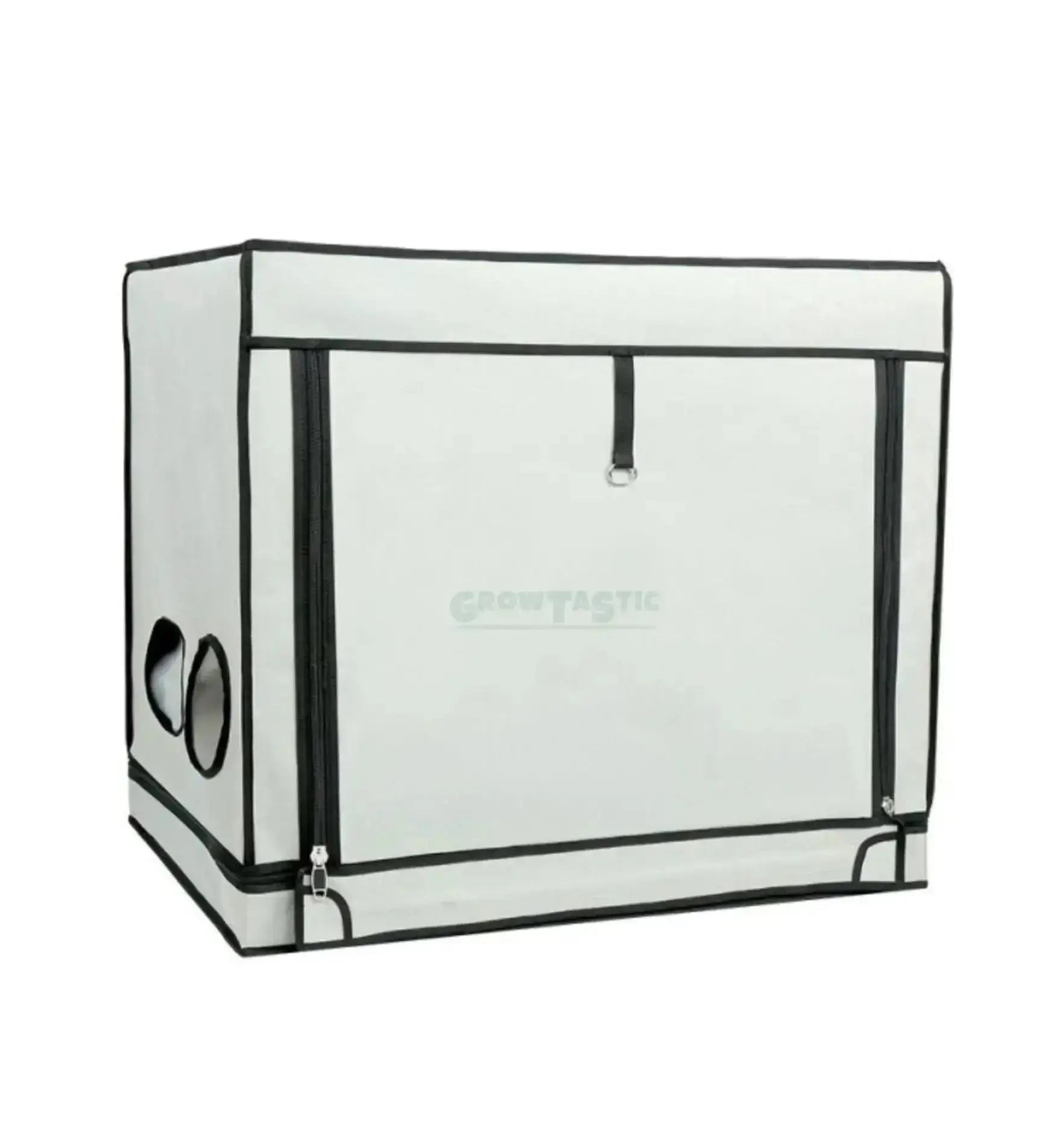Homebox RS Growbox, rechteckige kürzere Growbox aus robustem Material, ideal für Pflanzenzucht, in neutralem Design.