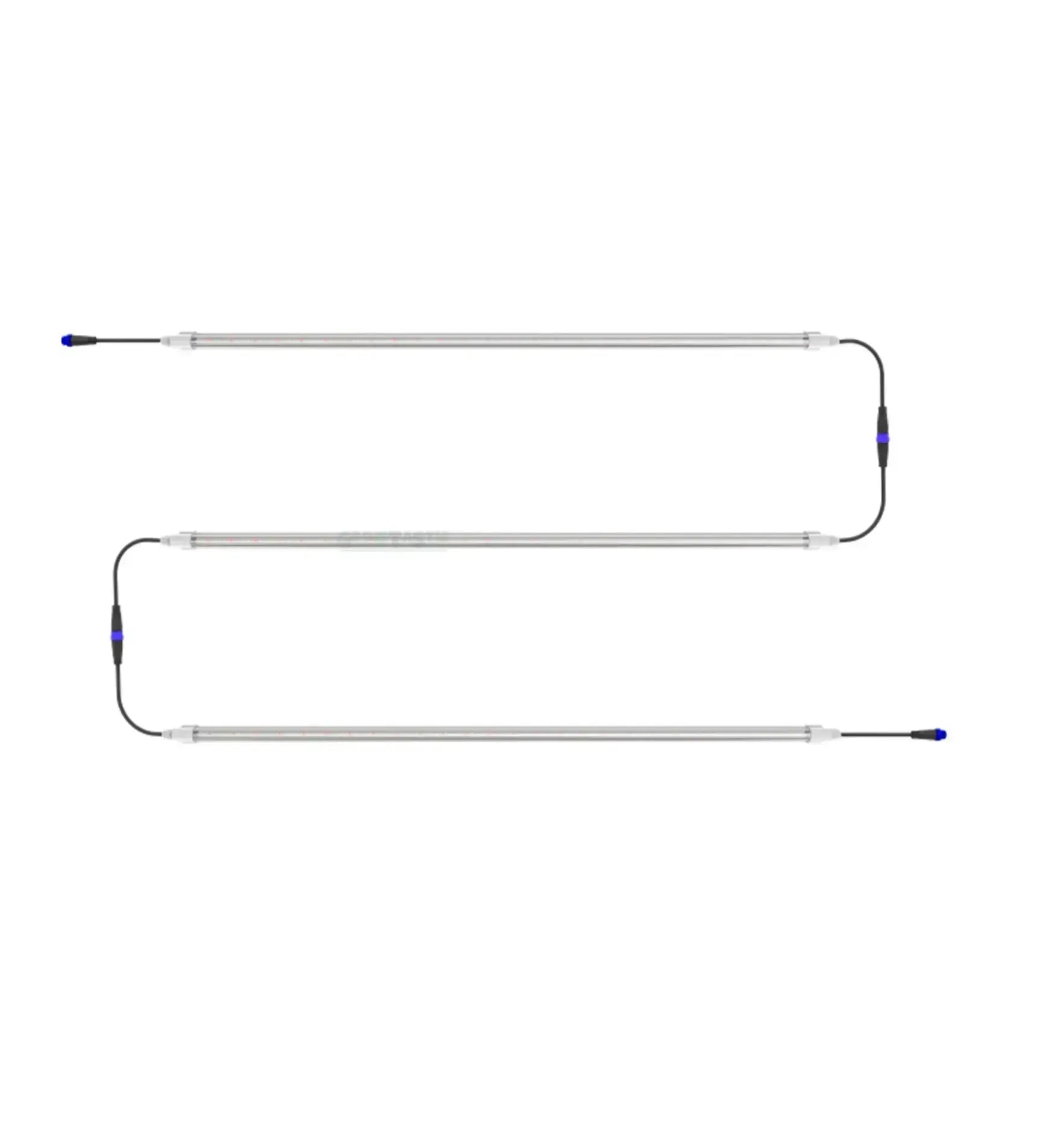 Hortimol Hortione LED Pflanzenleuchte TLBLED 2x18W, Vollspezifikation, kühles Weiß, energiesparende Pflanzenlampe in Betrieb
