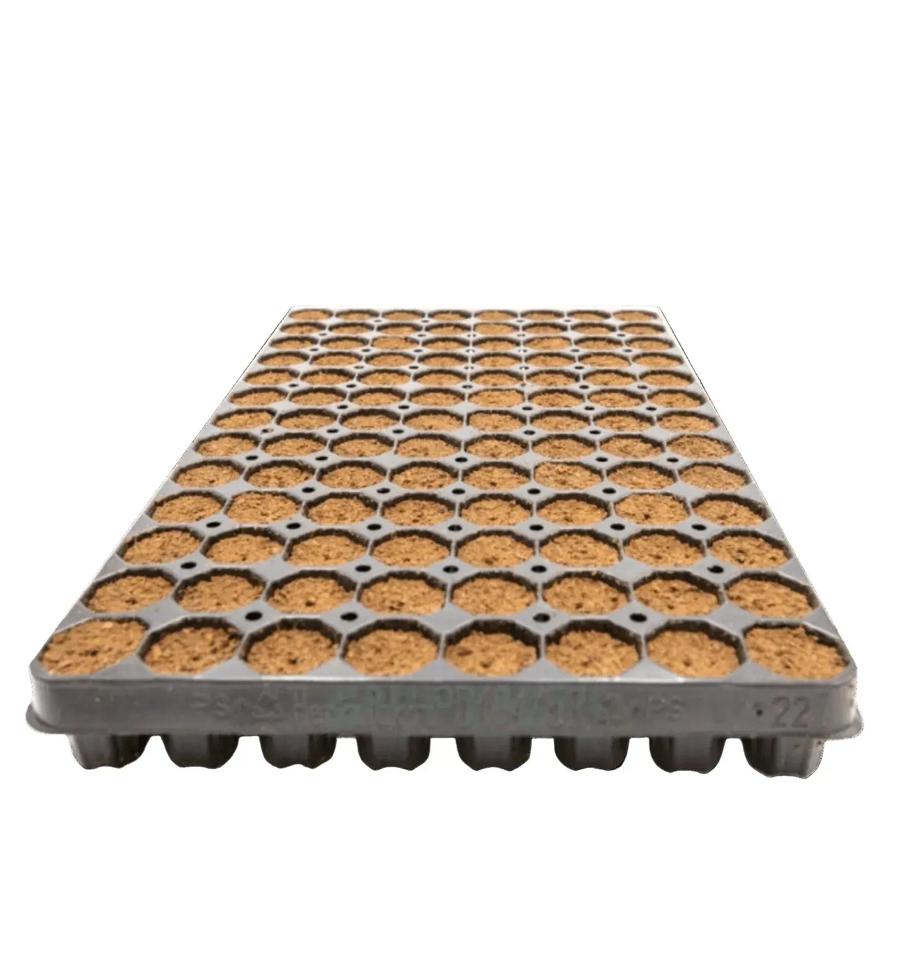 Intra Plug 104er Tray Coco Anzuchtswürfel für Pflanzenanzucht, nachhaltiges Anzuchtmedium in Kunststoff-Tablett