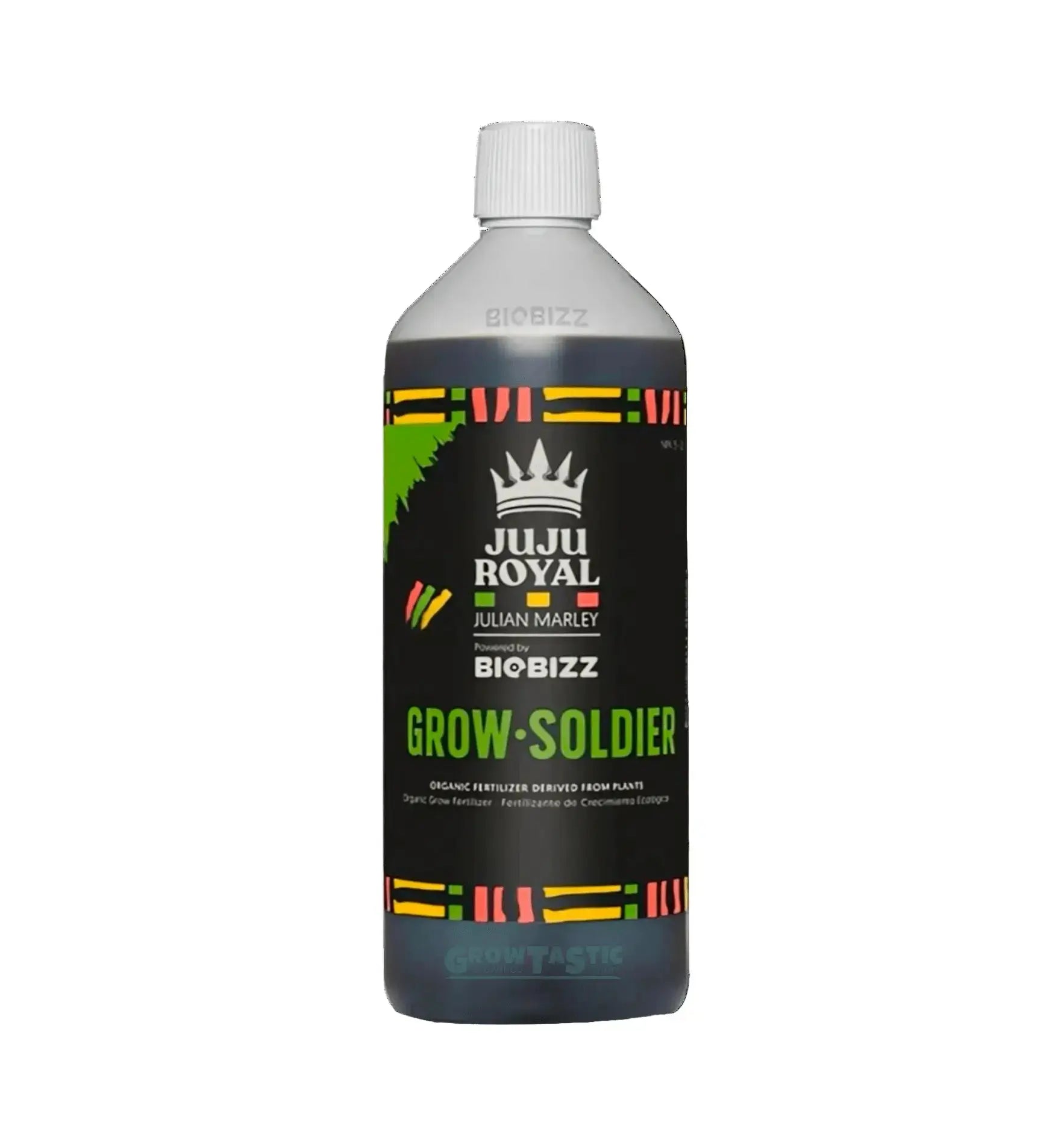 BioBizz JuJu Royal Grow Soldier Dünger in 250 ml Flasche, natürlicher Pflanzendünger für optimales Pflanzenwachstum.