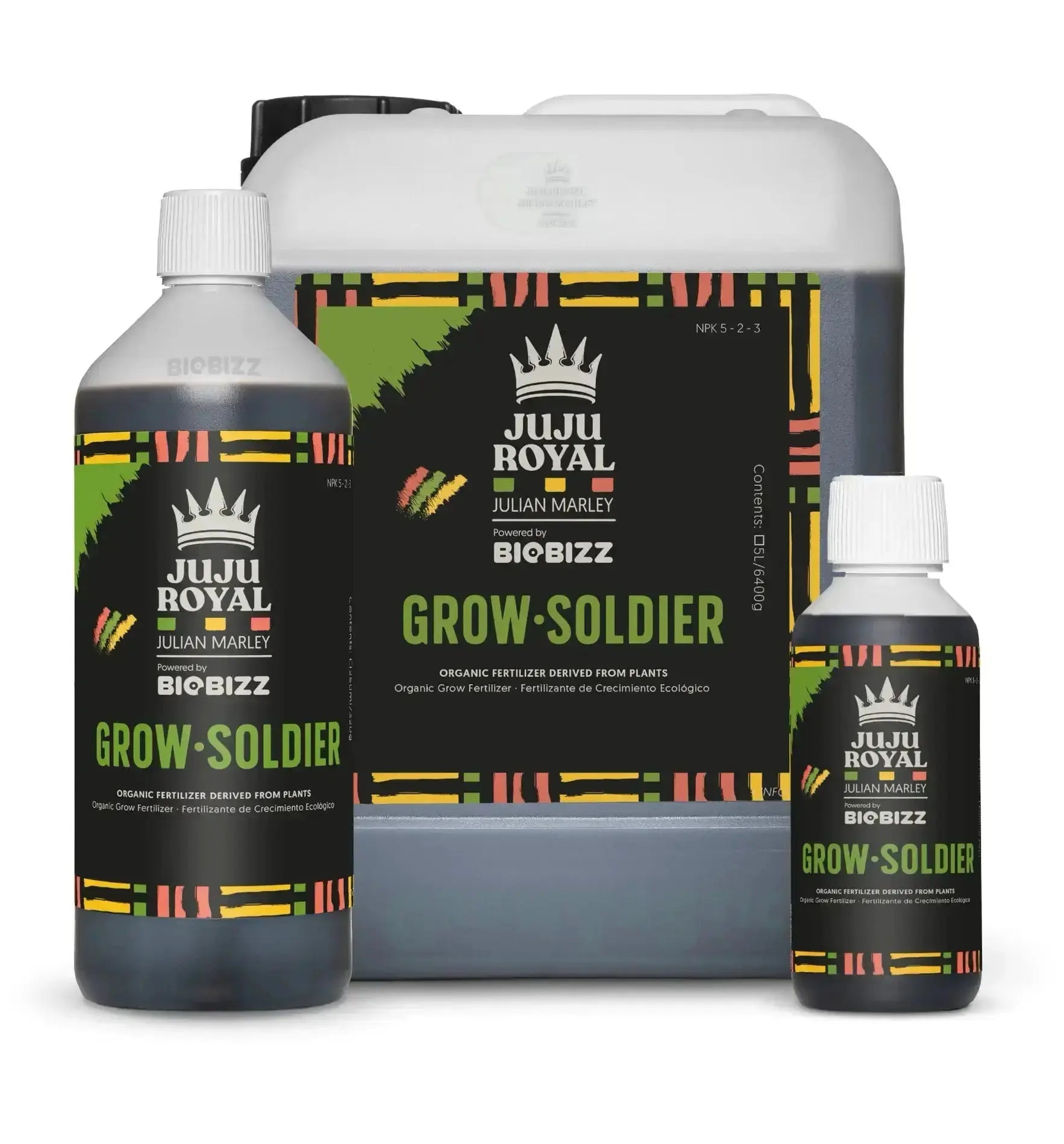 BioBizz JuJu Royal Grow Soldier Dünger in 250 ml, natürlicher Pflanzennährstoff für optimales Pflanzenwachstum.